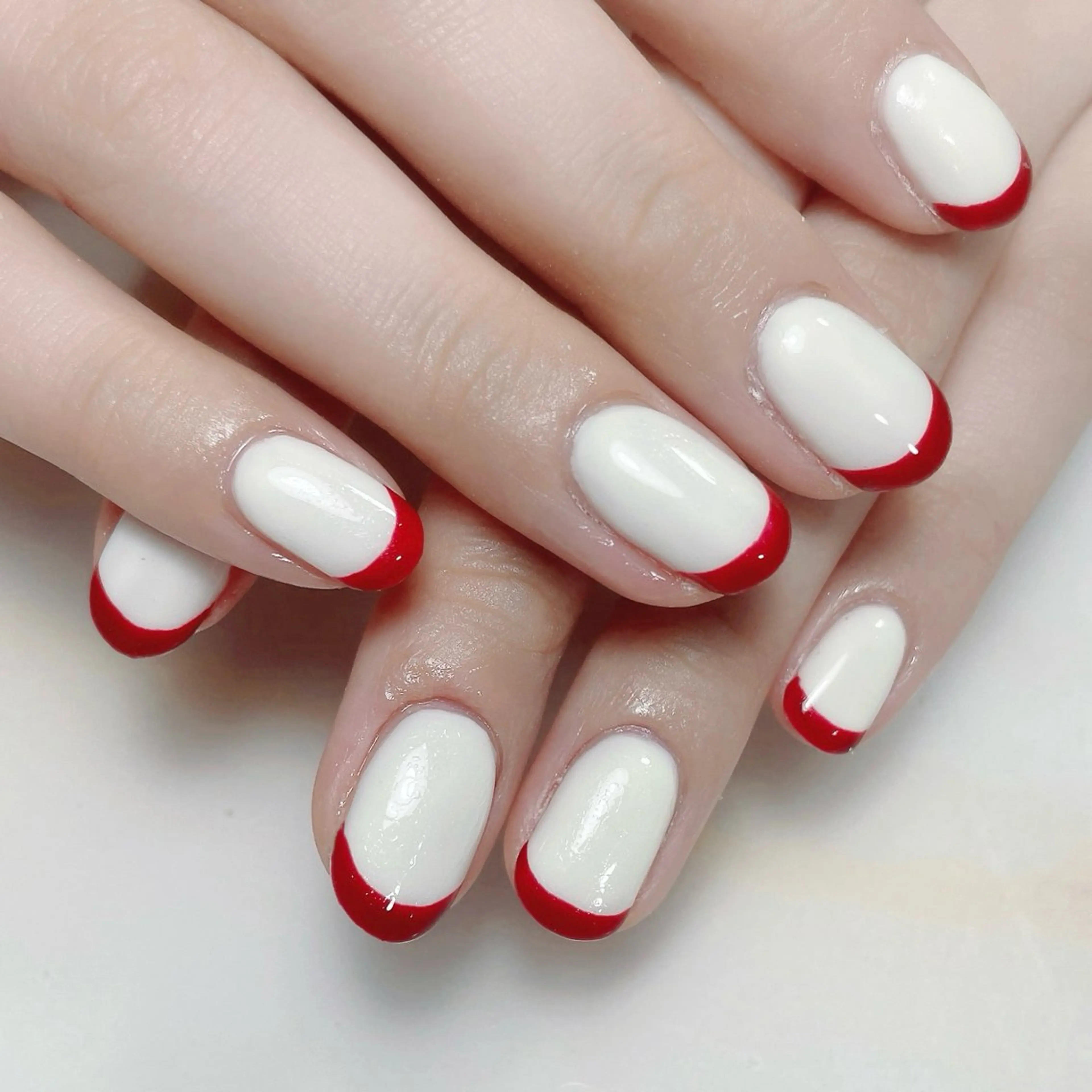 ネイル アートネイル フレンチネイル ジェルネイル グラデーション 韓国ネイル ハンドネイル 久保田 マリコのネイルデザイン