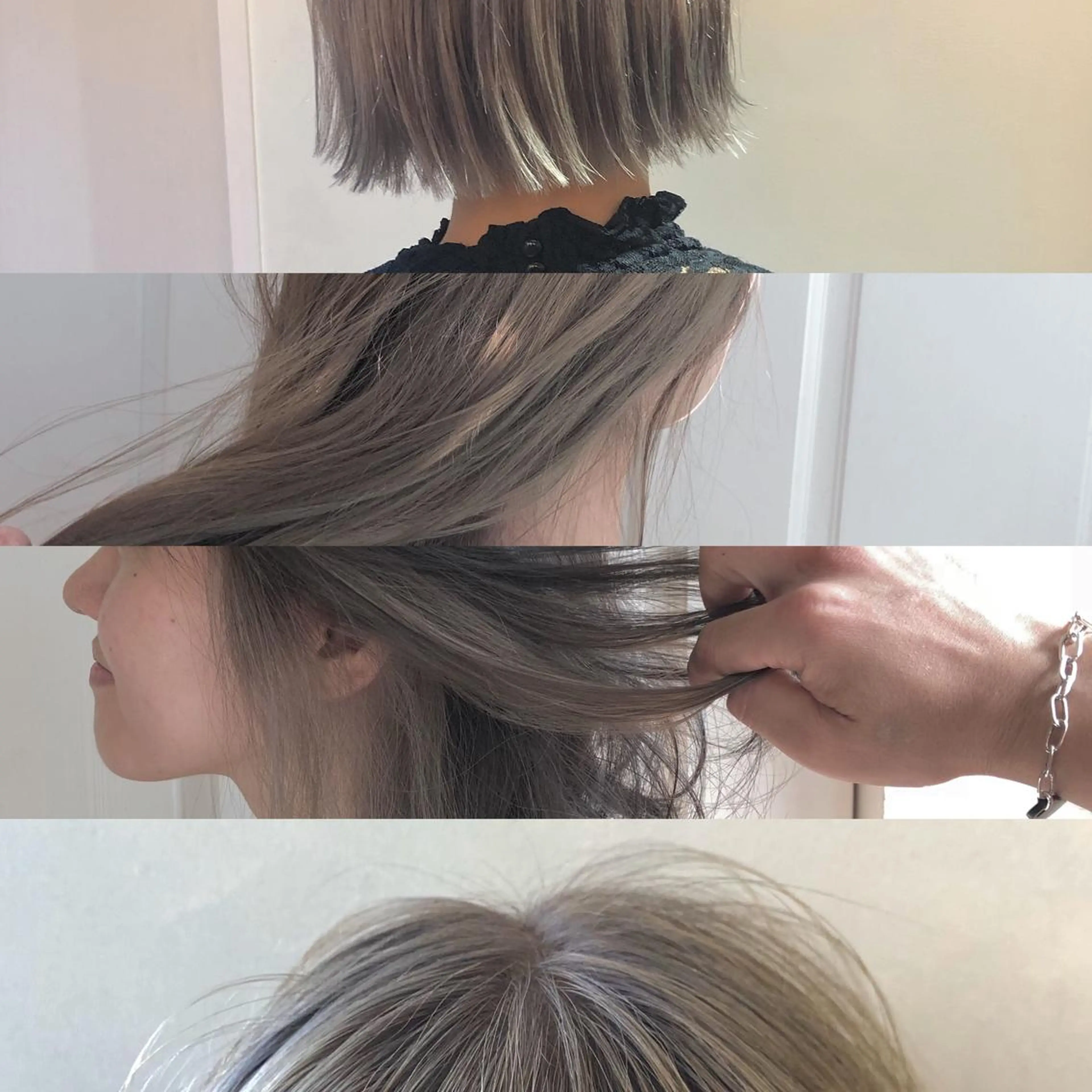 ミディアム 🌸ハイトーン 新田　廉 🌸のヘアスタイル