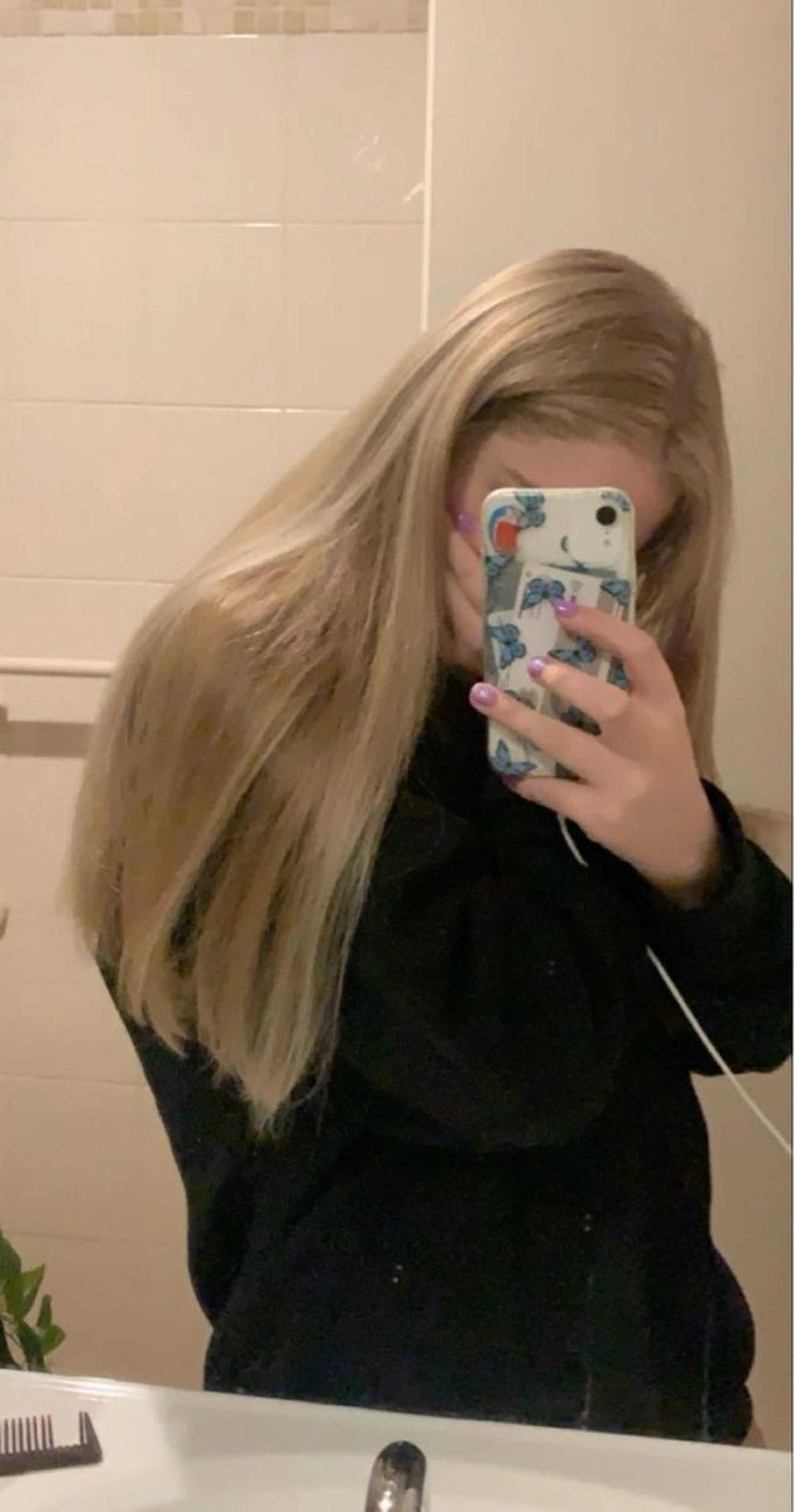 ワンブリーチオンカラー🫱🏼‍🫲🏽🐠 前処理ナノスチーム&2stepトリートメント付きの写真