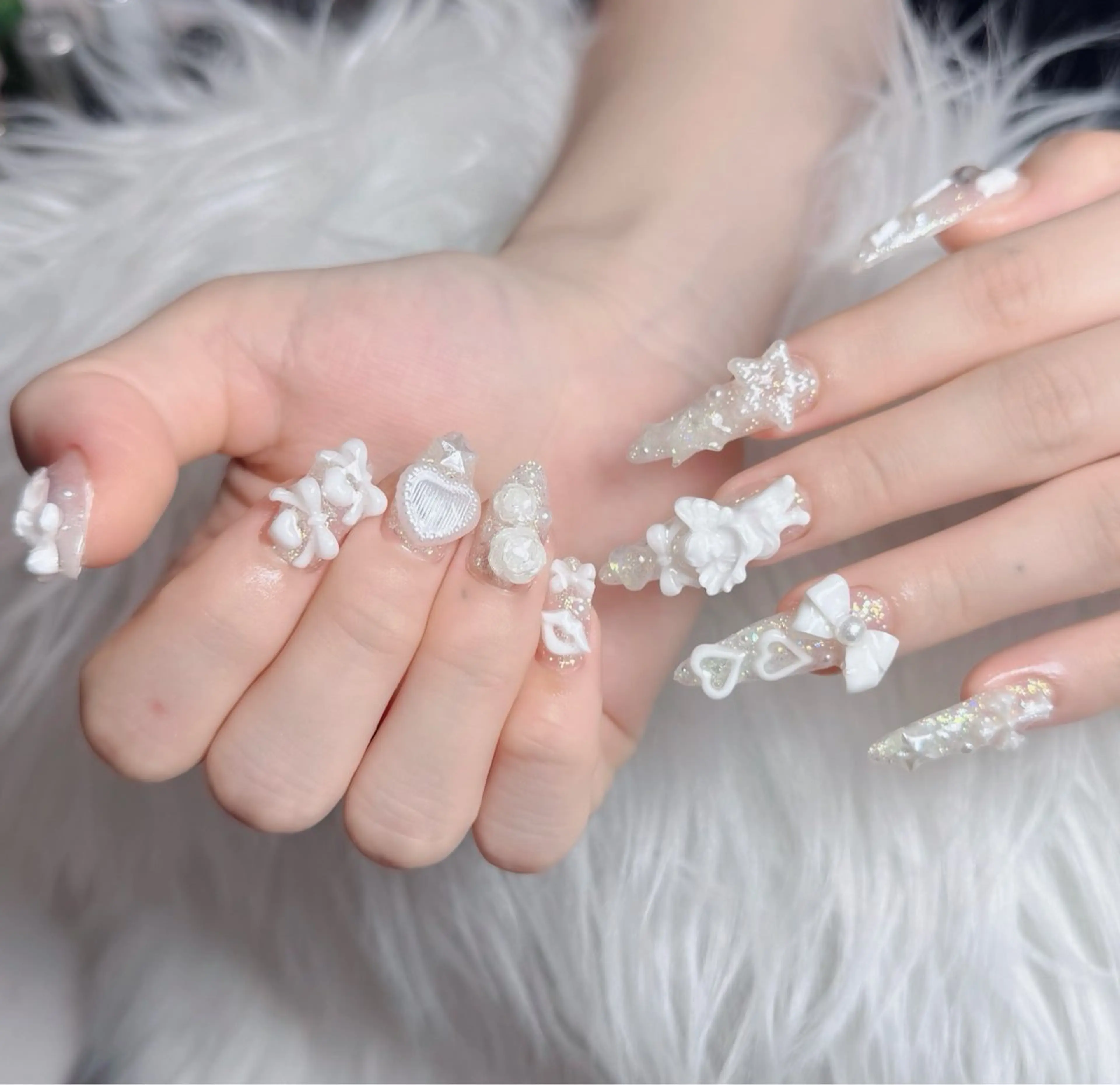 ネイル アートネイル フレンチネイル ジェルネイル 韓国ネイル マグネットネイル ハンドネイル Lenie Nail Okuboのネイルデザイン