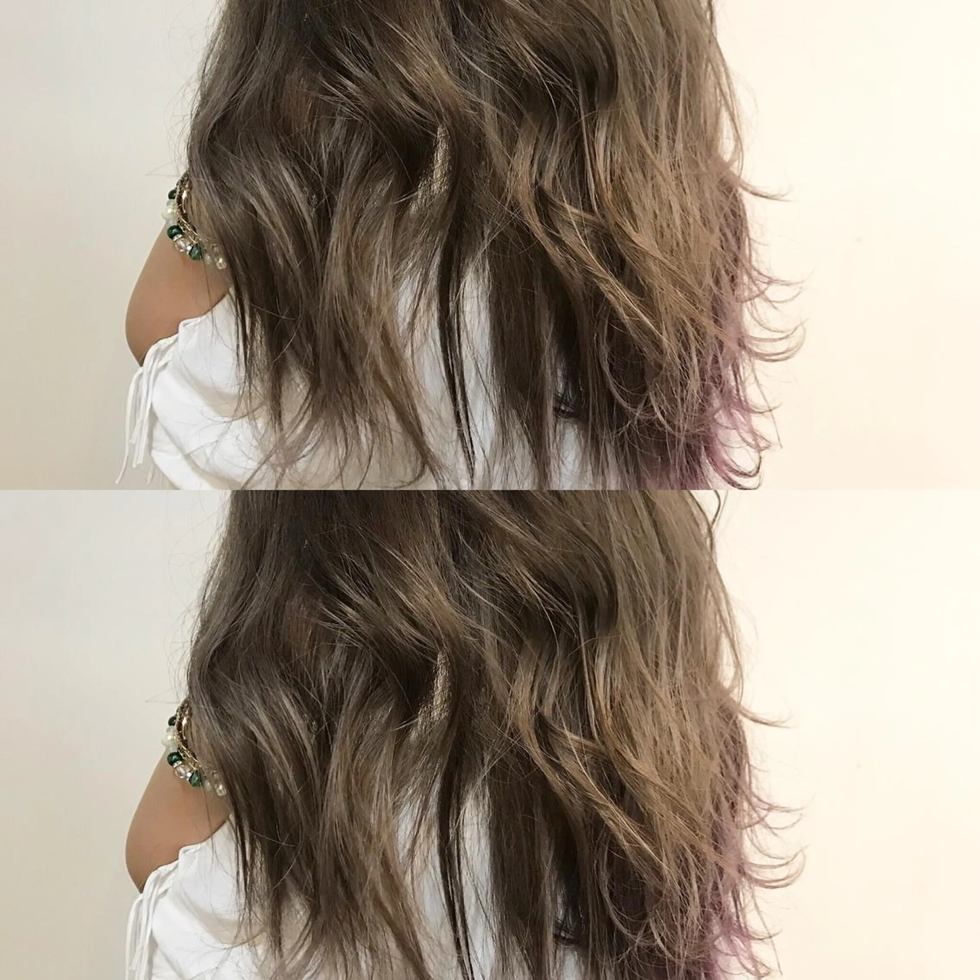 セミロング カラー グラデーションカラー ハイライトカラー ハイライト ヘアカラー トリートメント ヘアセット 艶髪育成サロン 京橋　shinのヘアスタイル