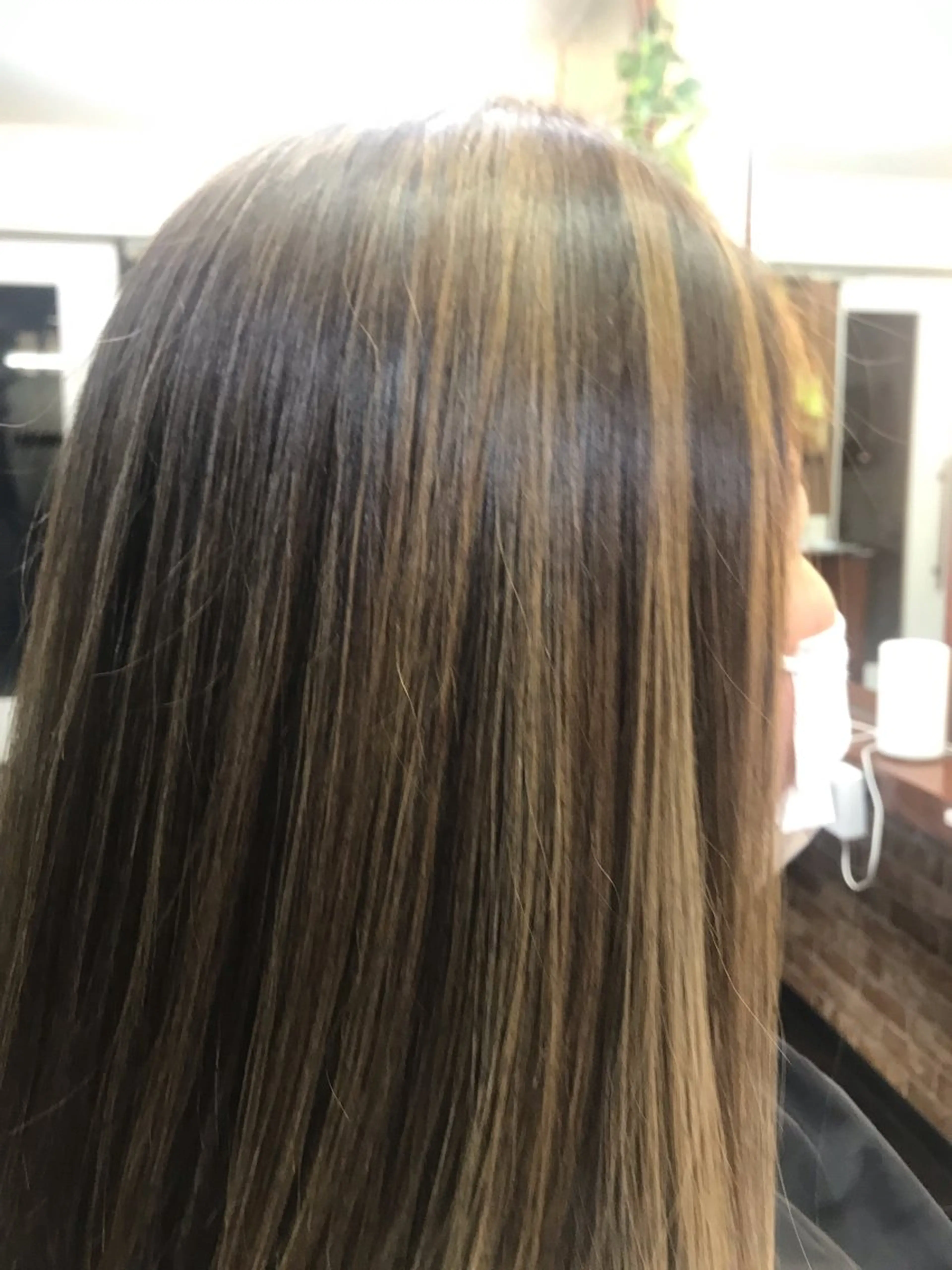 セミロング カラー 桧山 真のヘアスタイル