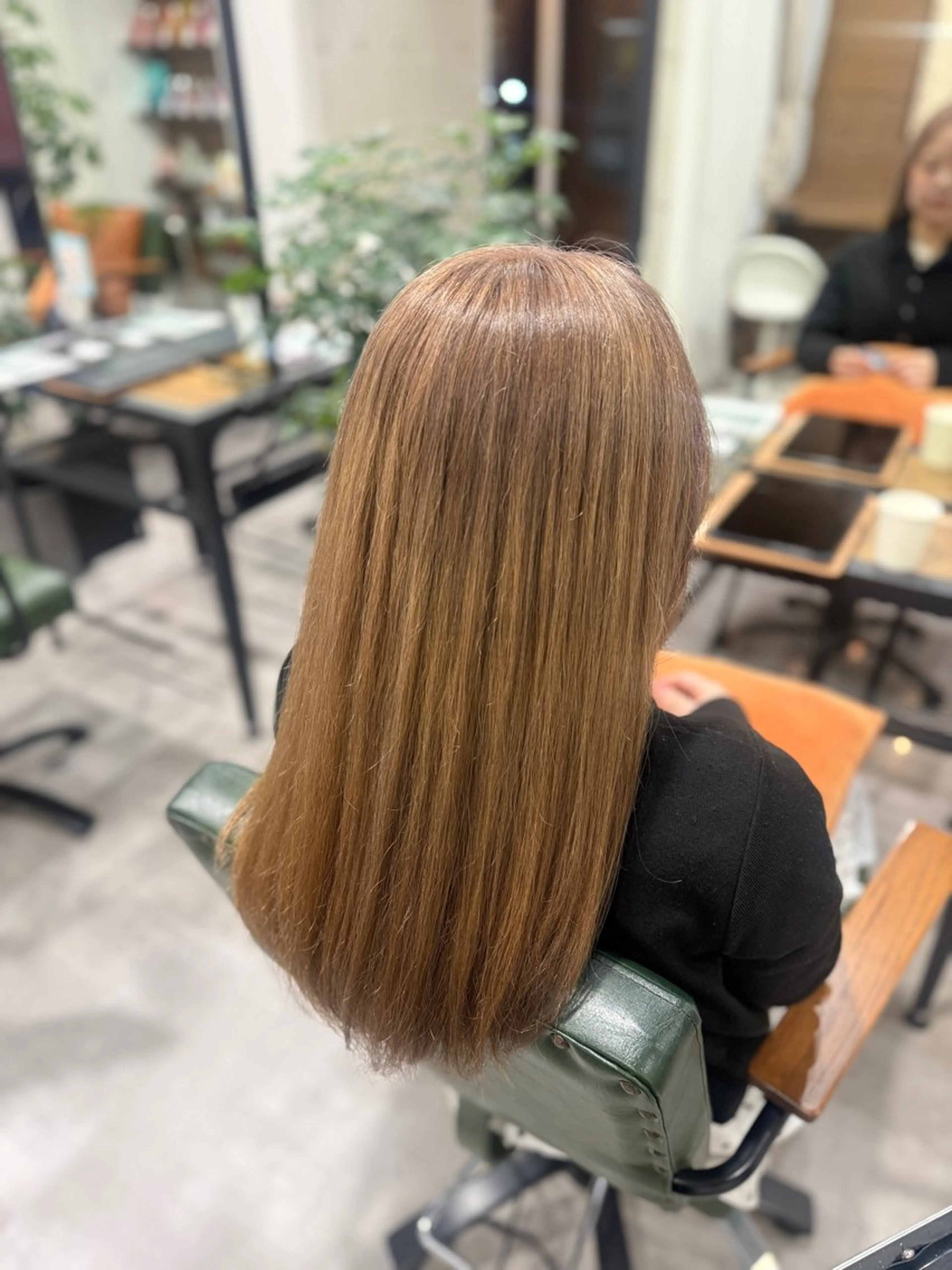 ロング カット ヘアカラー オリーブ🫒レイヤー /平尾/りの‎🤍のヘアスタイル