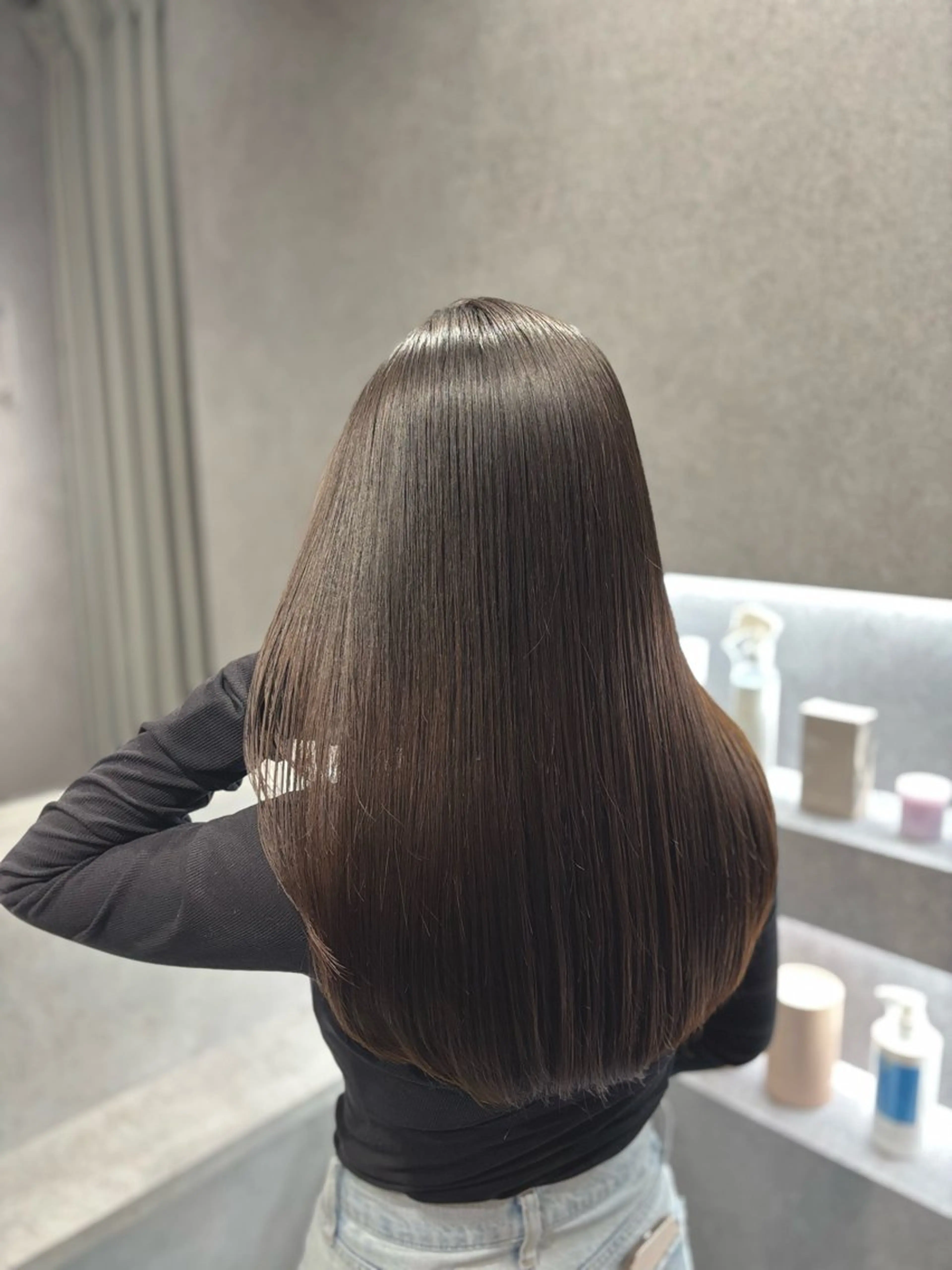 ロング カラー ロング 縮毛矯正 カット 縮毛矯正 トリートメント little 小濱彰太のヘアスタイル