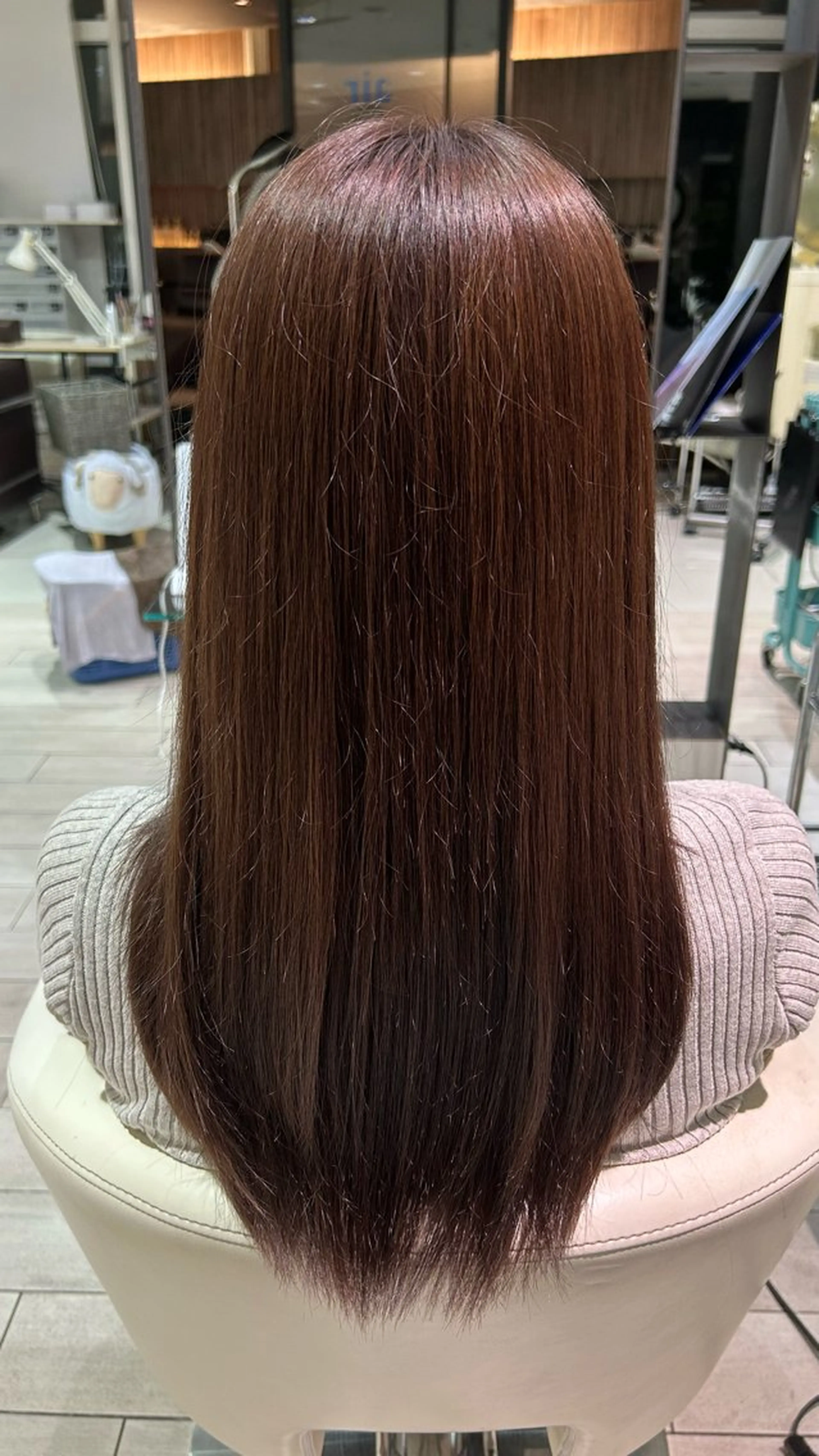 ロング カラー 市川 奈緒のヘアスタイル
