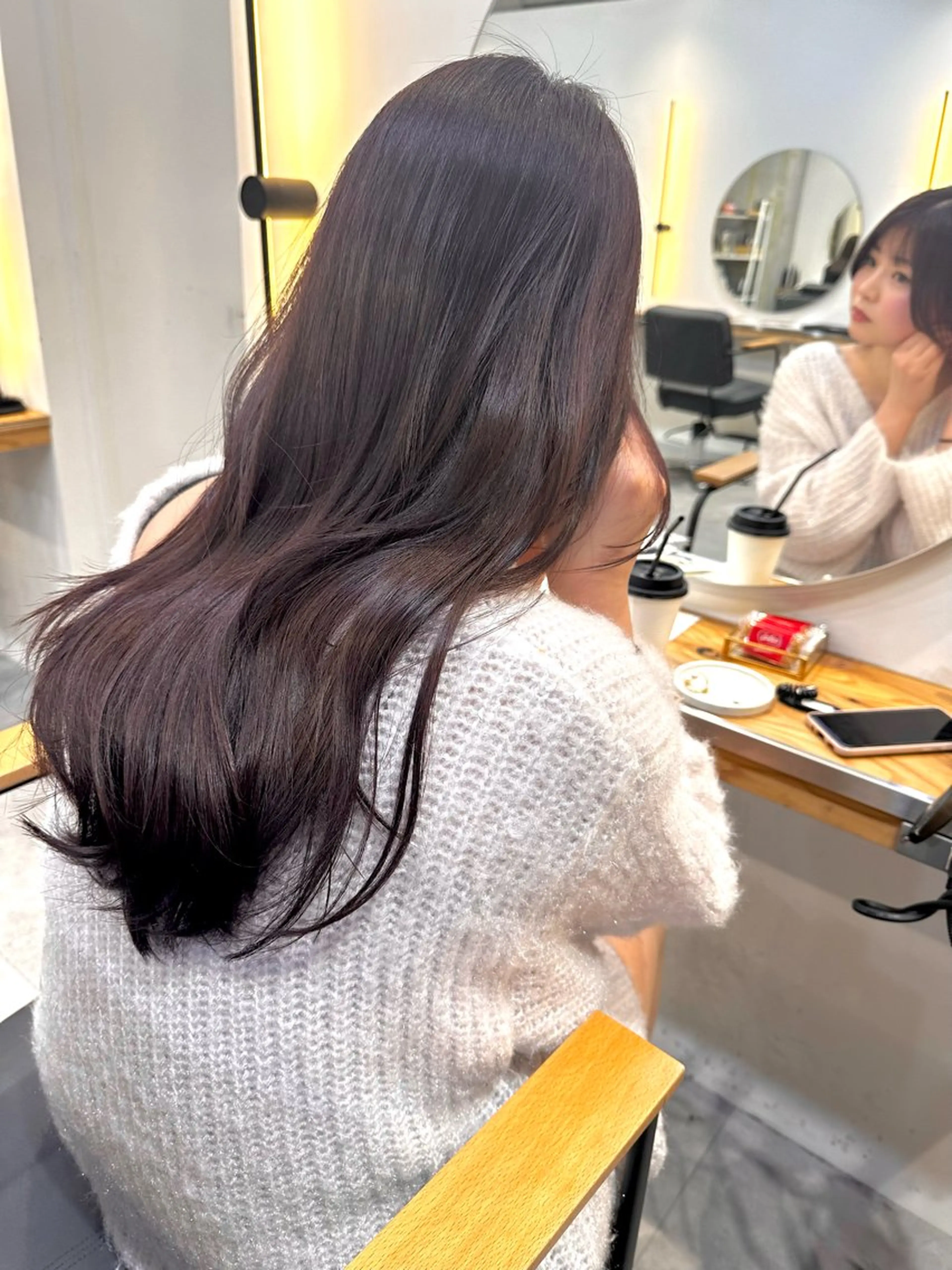 ロング カラー ace share salon 梅田店所属・吉田勇人/ブリーチ なしダブルカラー🩵のヘアスタイル