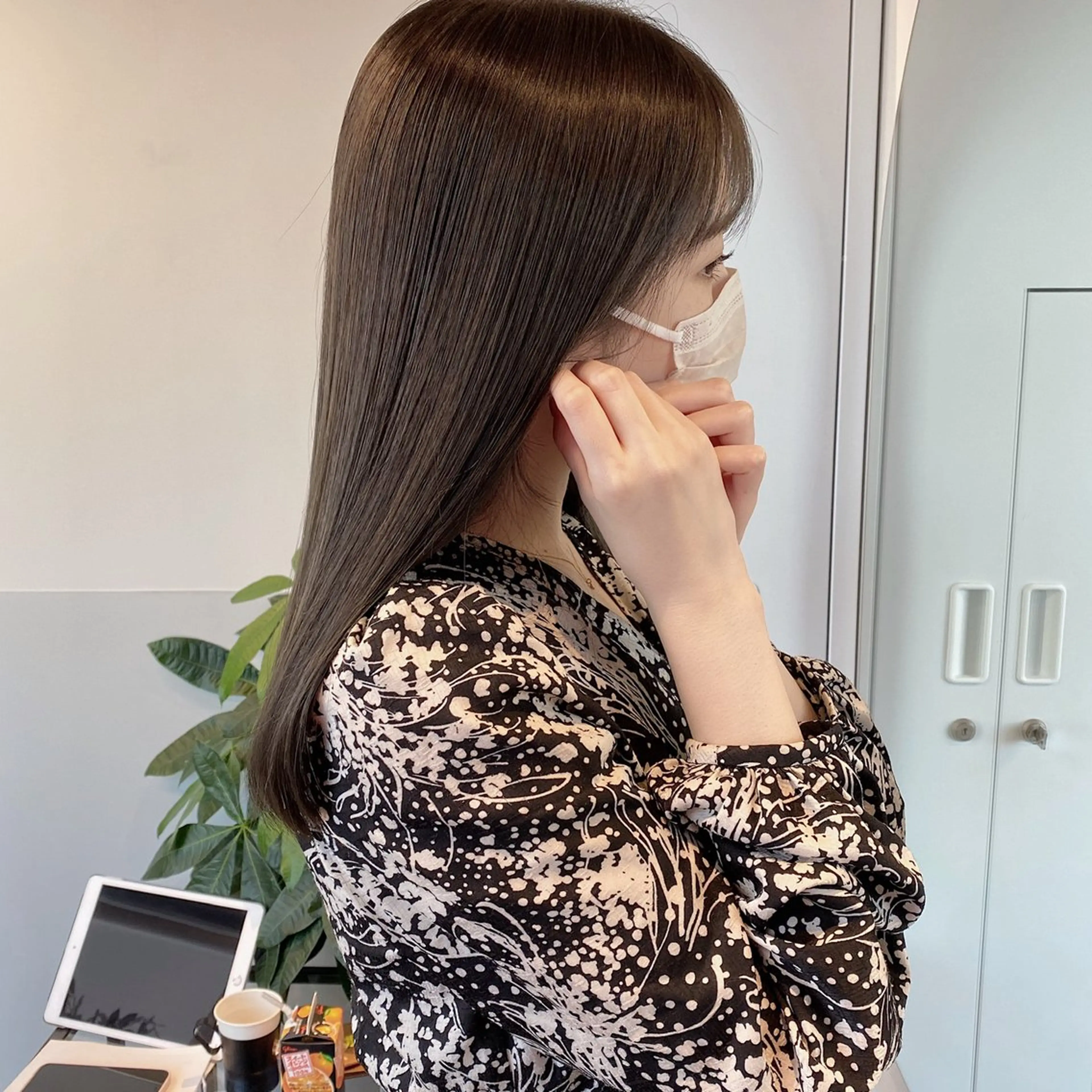 ミディアム カラー ヘアアレンジ ブリーチなしカラー/ 髪質改善/寺門束のヘアスタイル