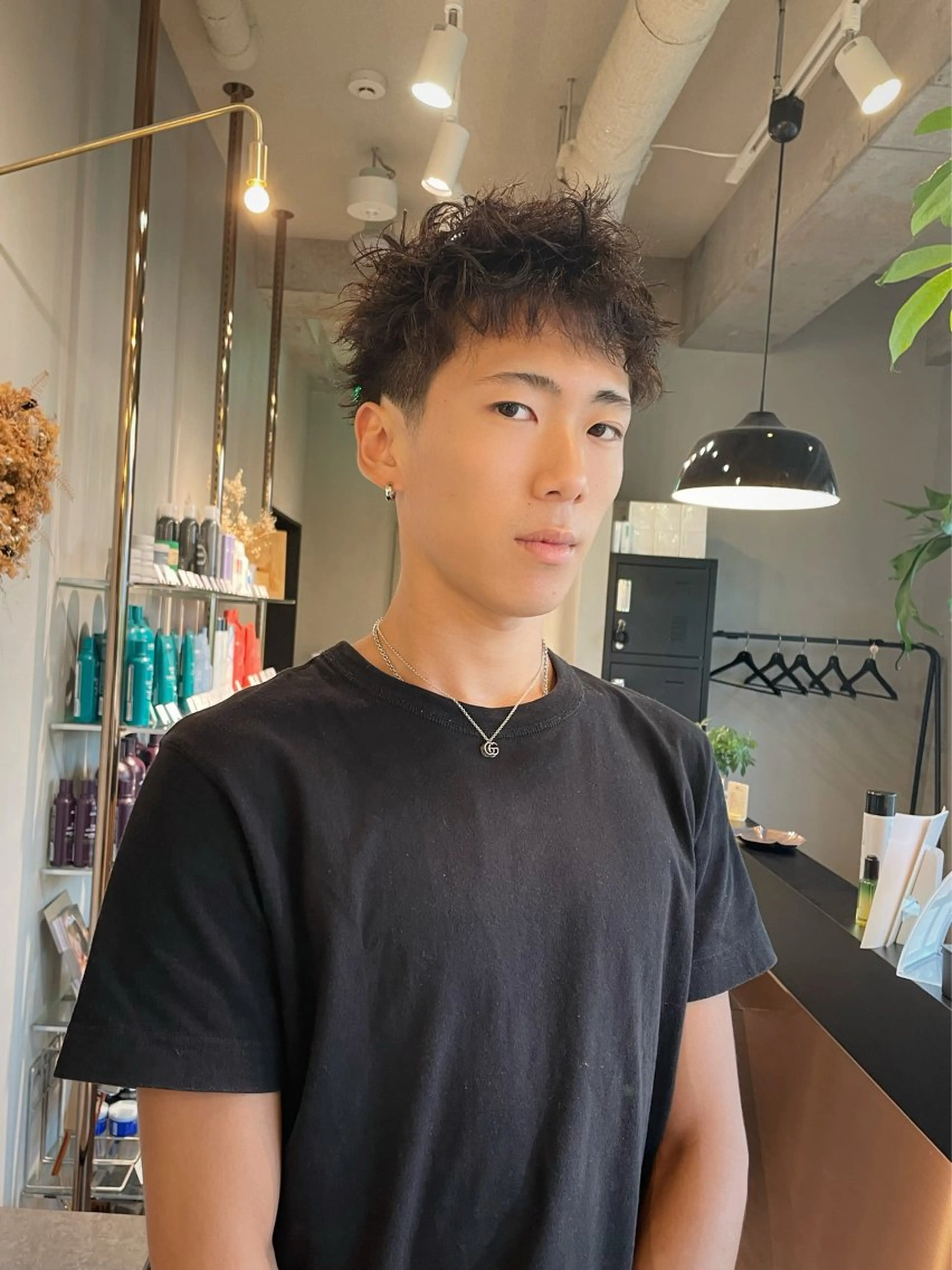 ショート パーマ メンズ メンズパーマ カット パーマ トリートメント LUCCI所属・森口 誠斗のヘアスタイル