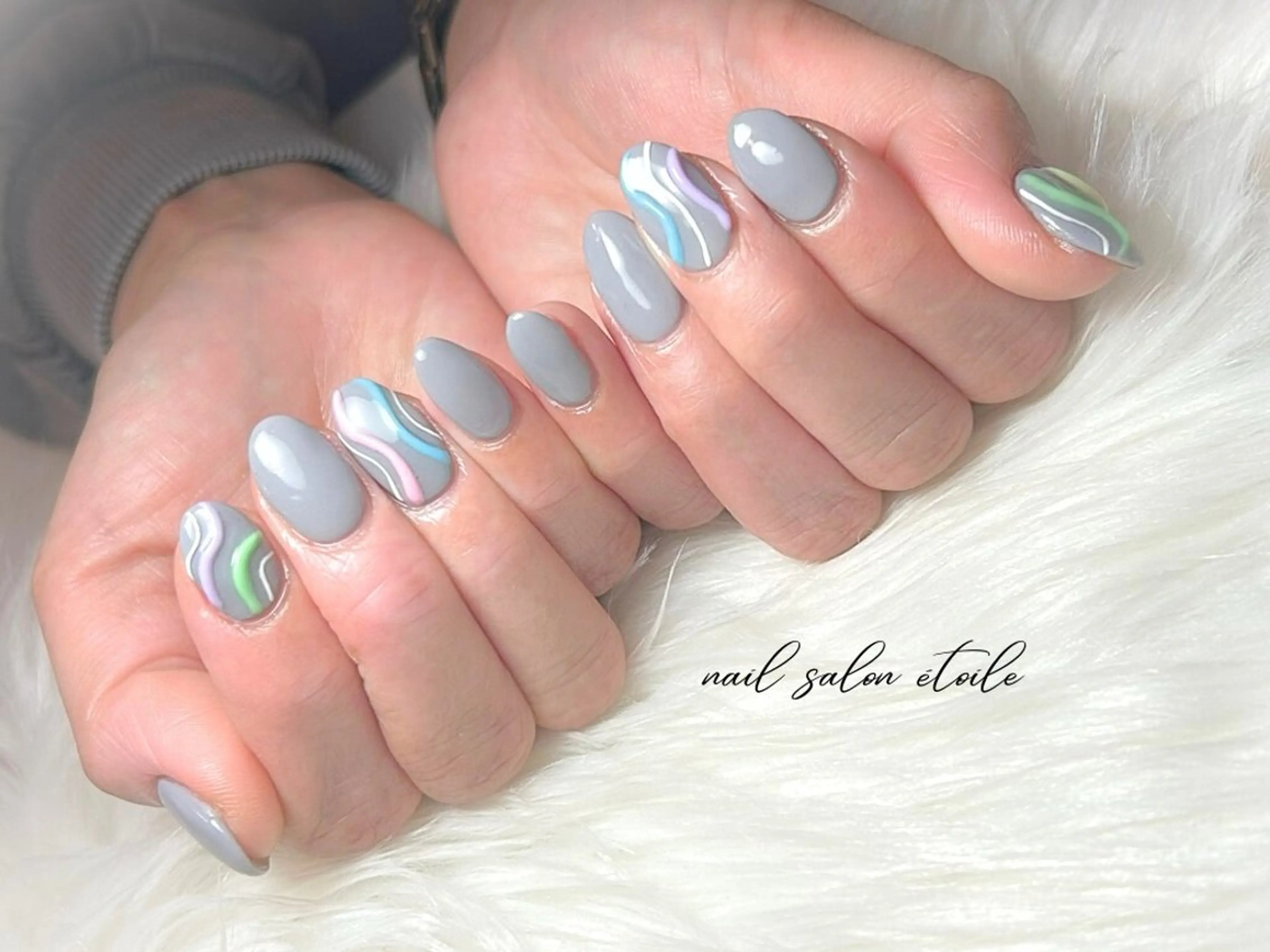 ネイル アートネイル ニュアンスネイル パステルネイル ハンドネイル nail salon étoileのネイルデザイン