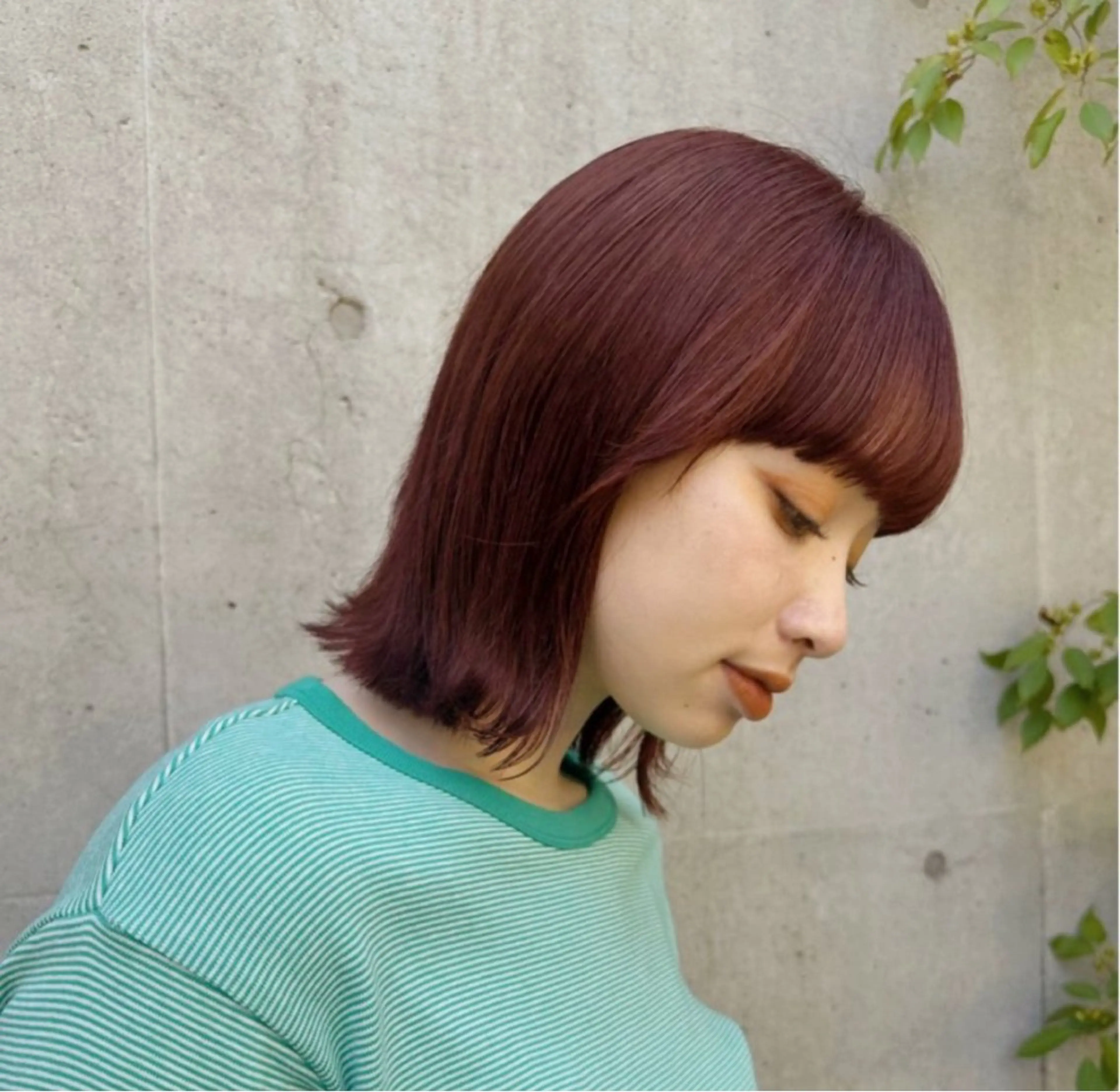 ショート カラー 切りっぱなしボブ レッドカラー ボブ ❤️アヤカ Wカラー ボブ レイヤー❤️のヘアスタイル