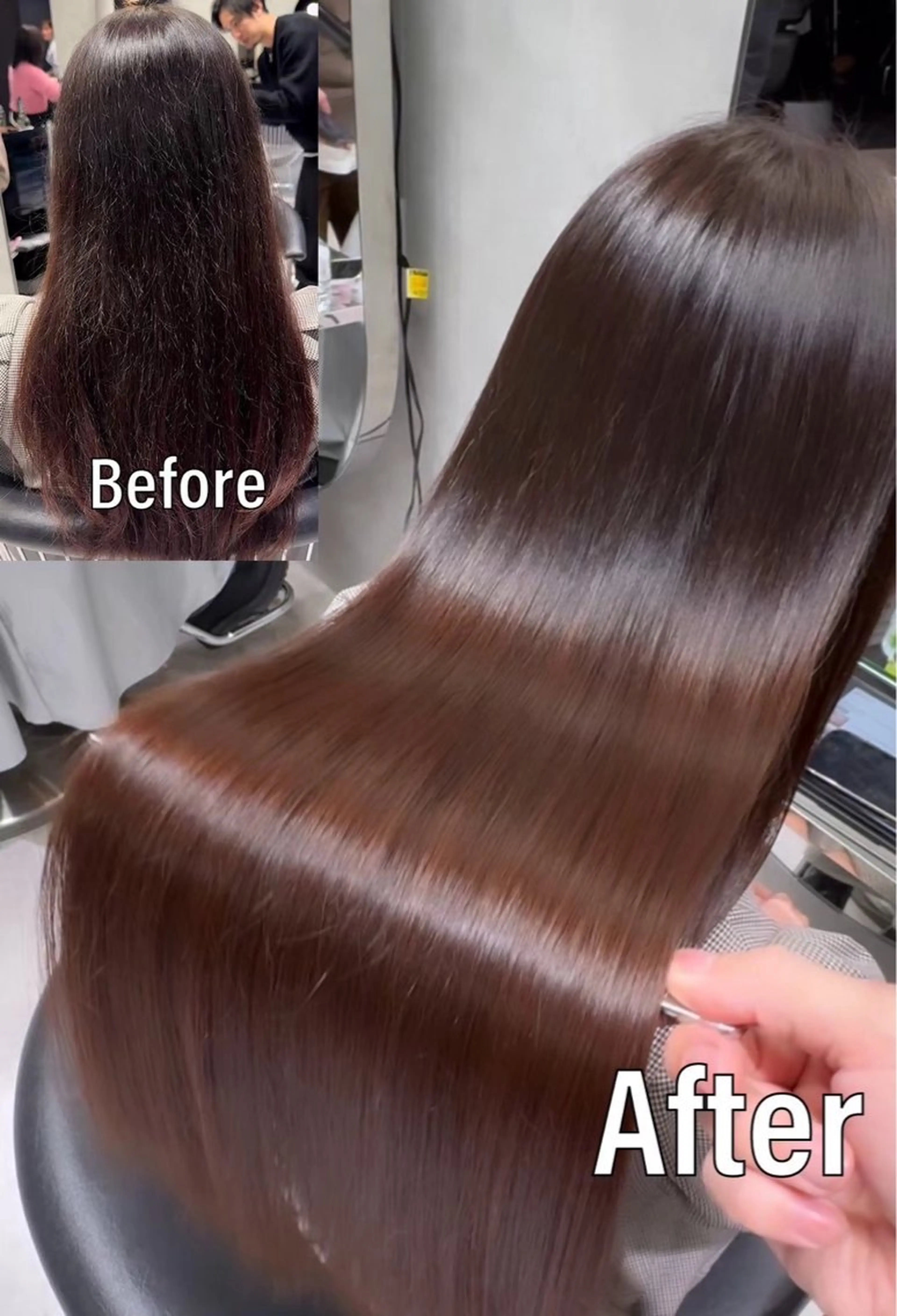 ✨縮毛矯正✨うる艶髪質改善🫧ストレート最新の薬剤と知識で人生史上最高のツヤツヤ髪へ‪🫶の写真