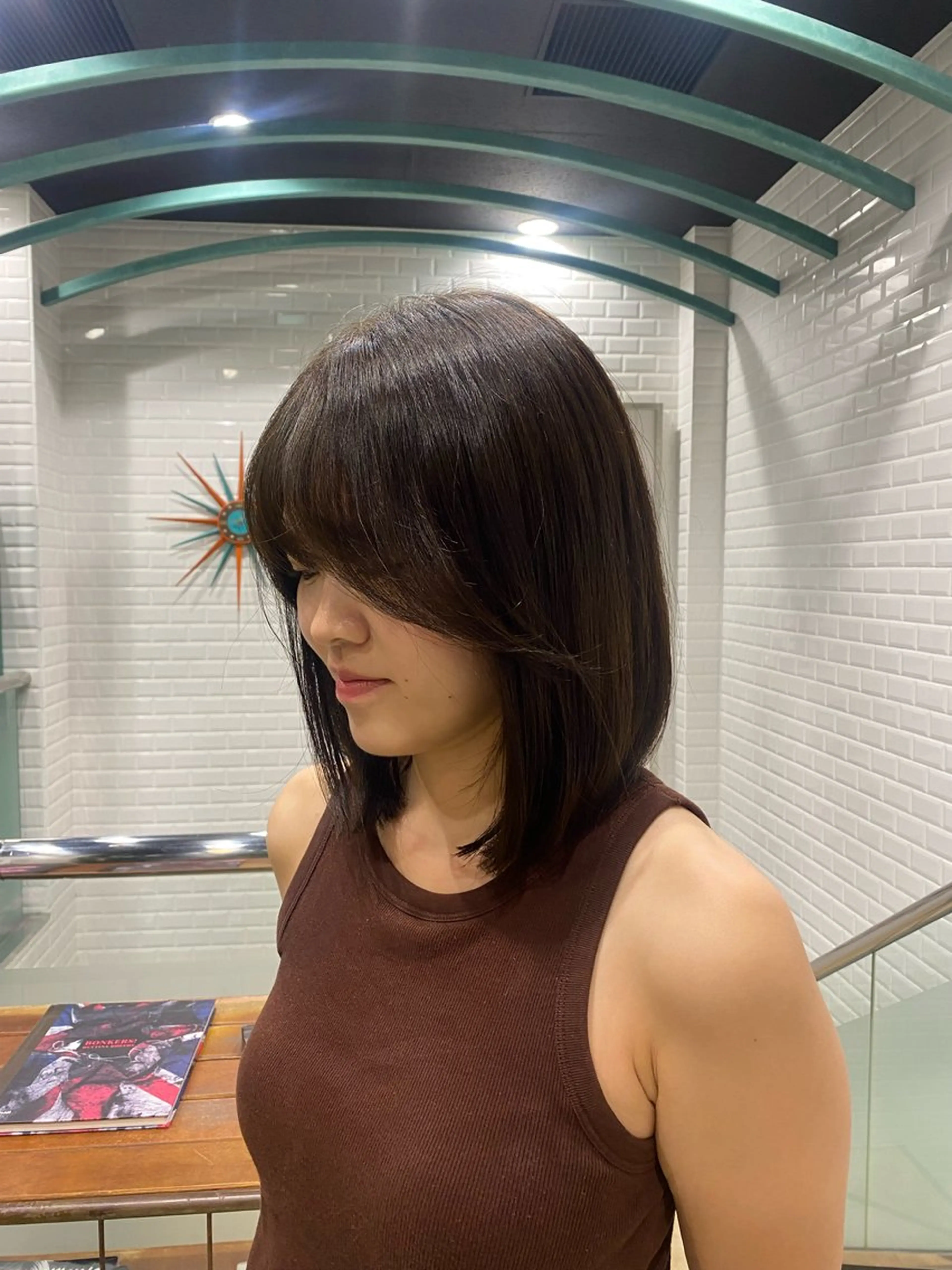 ミディアム カラー グレージュ オリーブグレージュ オリーブグレー APPiiS所属・オノデラ ハヅキのヘアスタイル