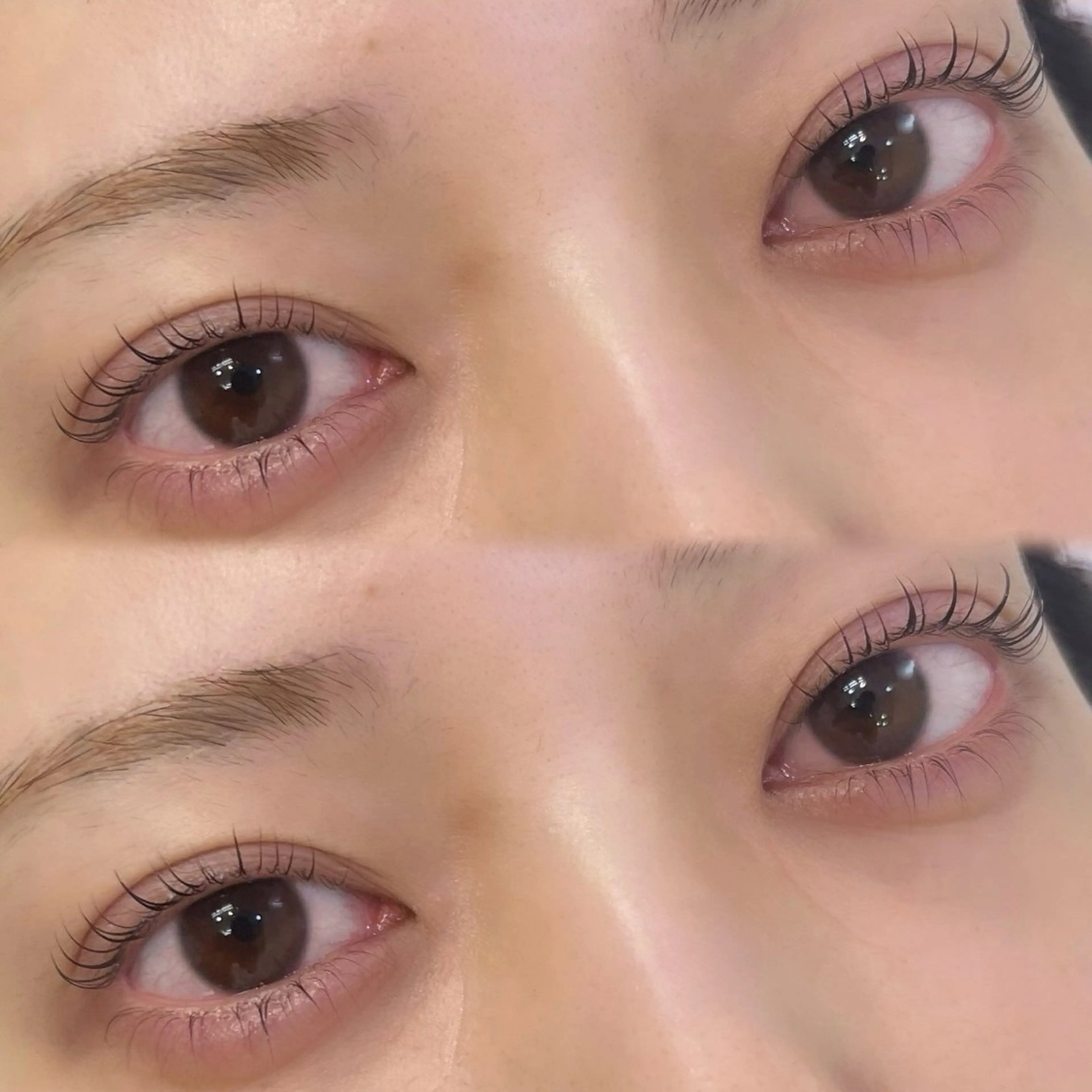 中顔面短縮⟡.*まつ毛パーマ上下️🫧束感コーティング仕上げ 🤍　マツパ/韓国風/笹塚の写真