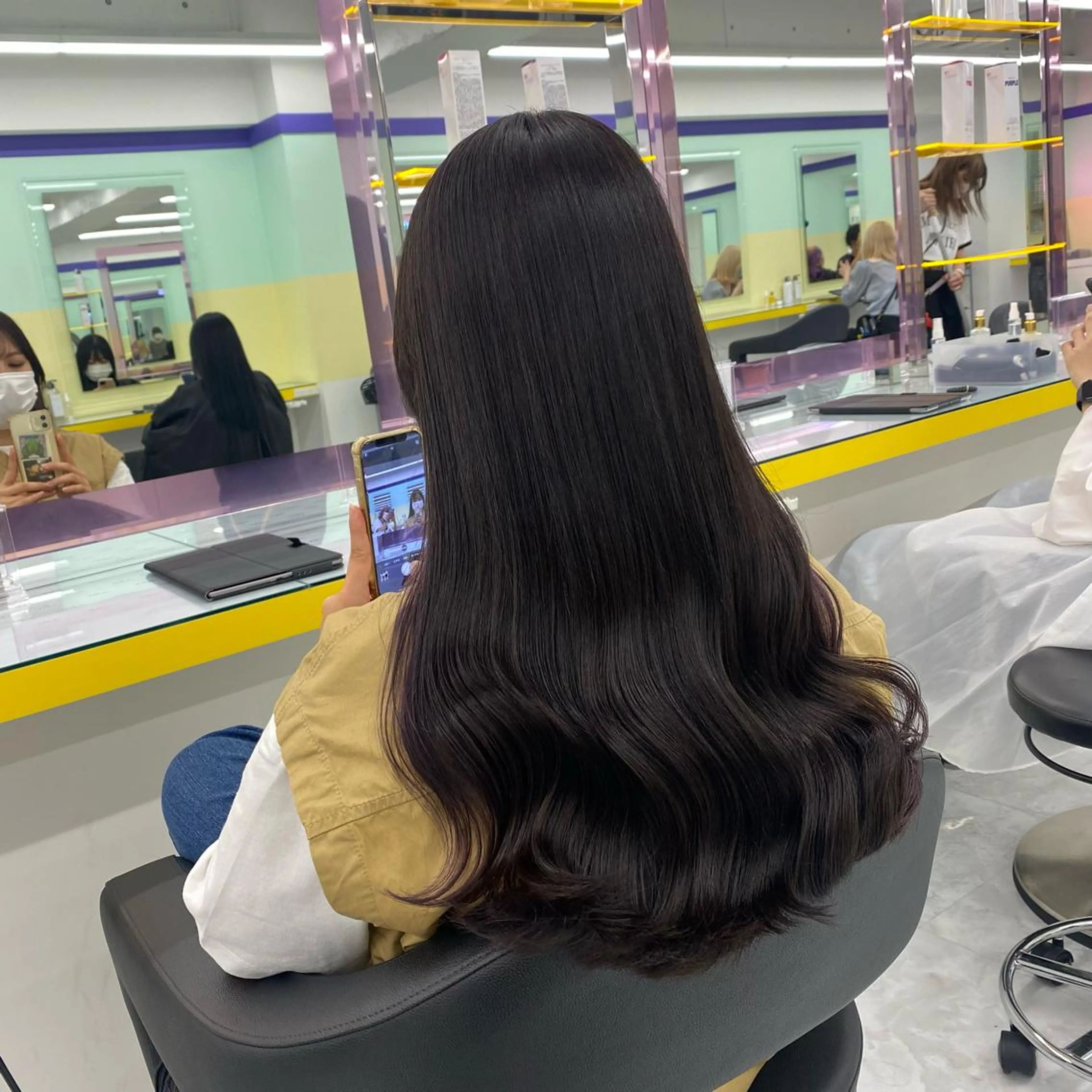 セミロング カラー ヘアアレンジ GOTODAY shair salon 横浜mare店所属・透明感抜群カラー mai🍑♡のヘアスタイル