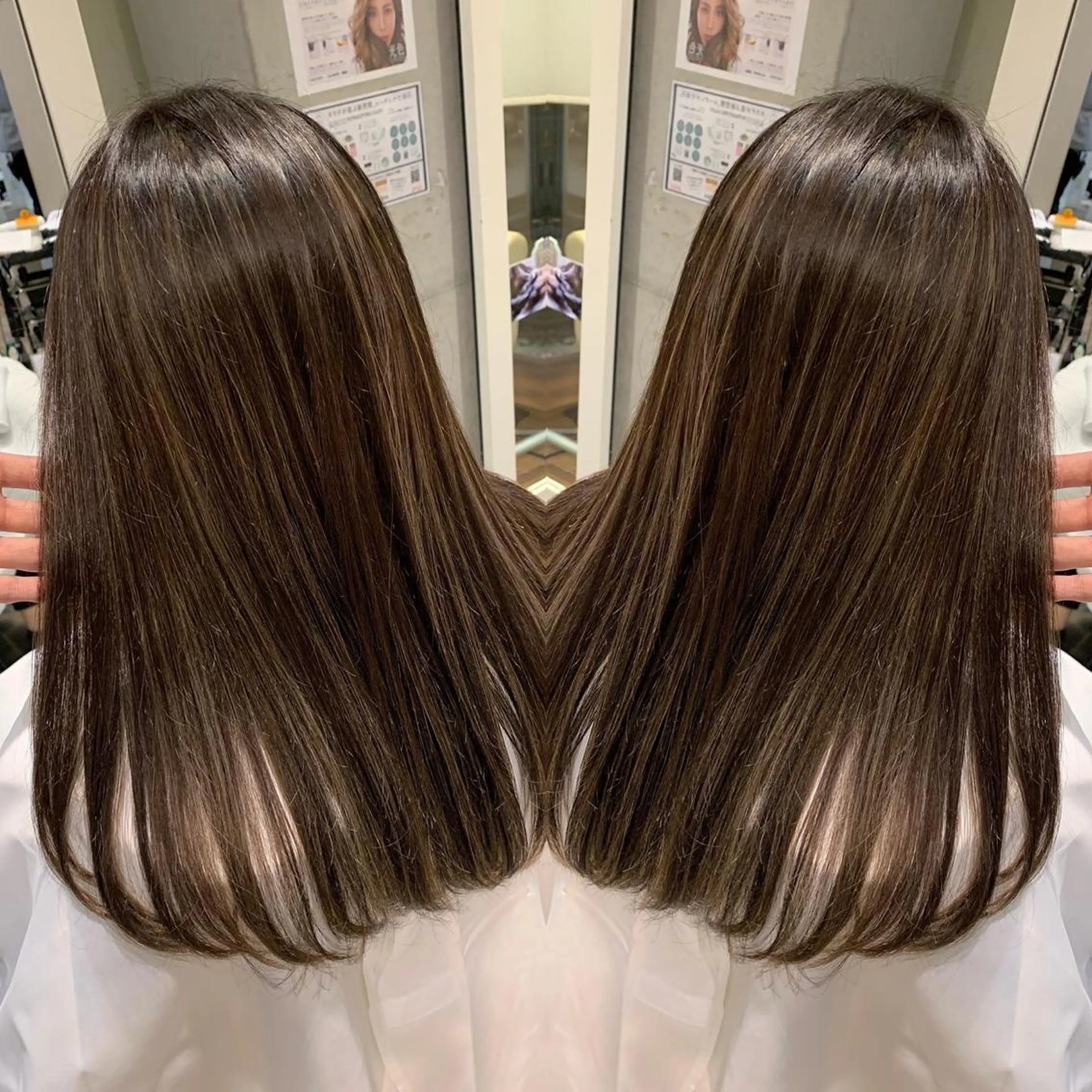 ロング カラー ハイライトカラー ハイライト ヘアカラー トリートメント STELLA所属・心斎橋なんば 大野竜輝のヘアスタイル