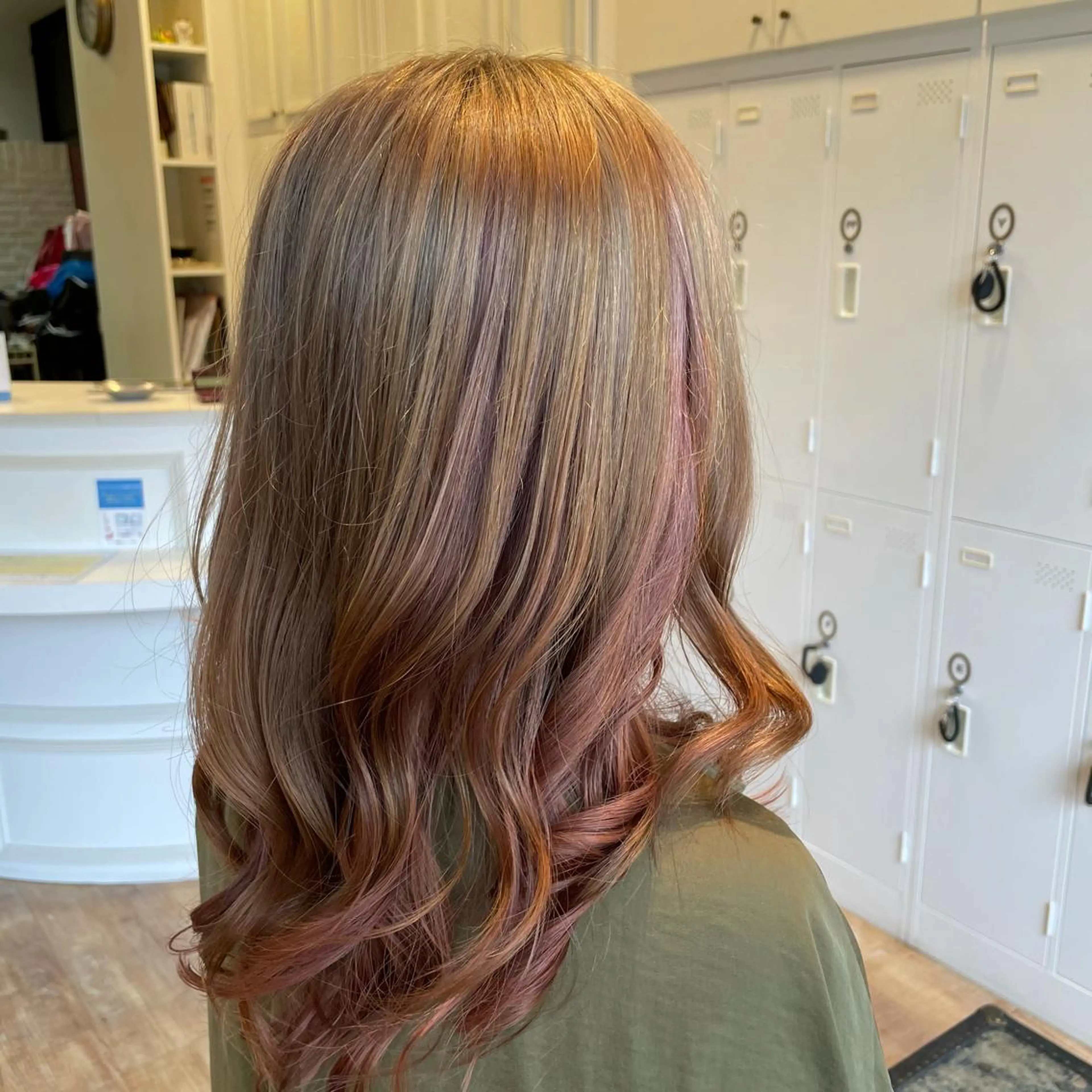 ミディアム カラー ベージュカラー 大阪長居🌱野見山 卓也のヘアスタイル