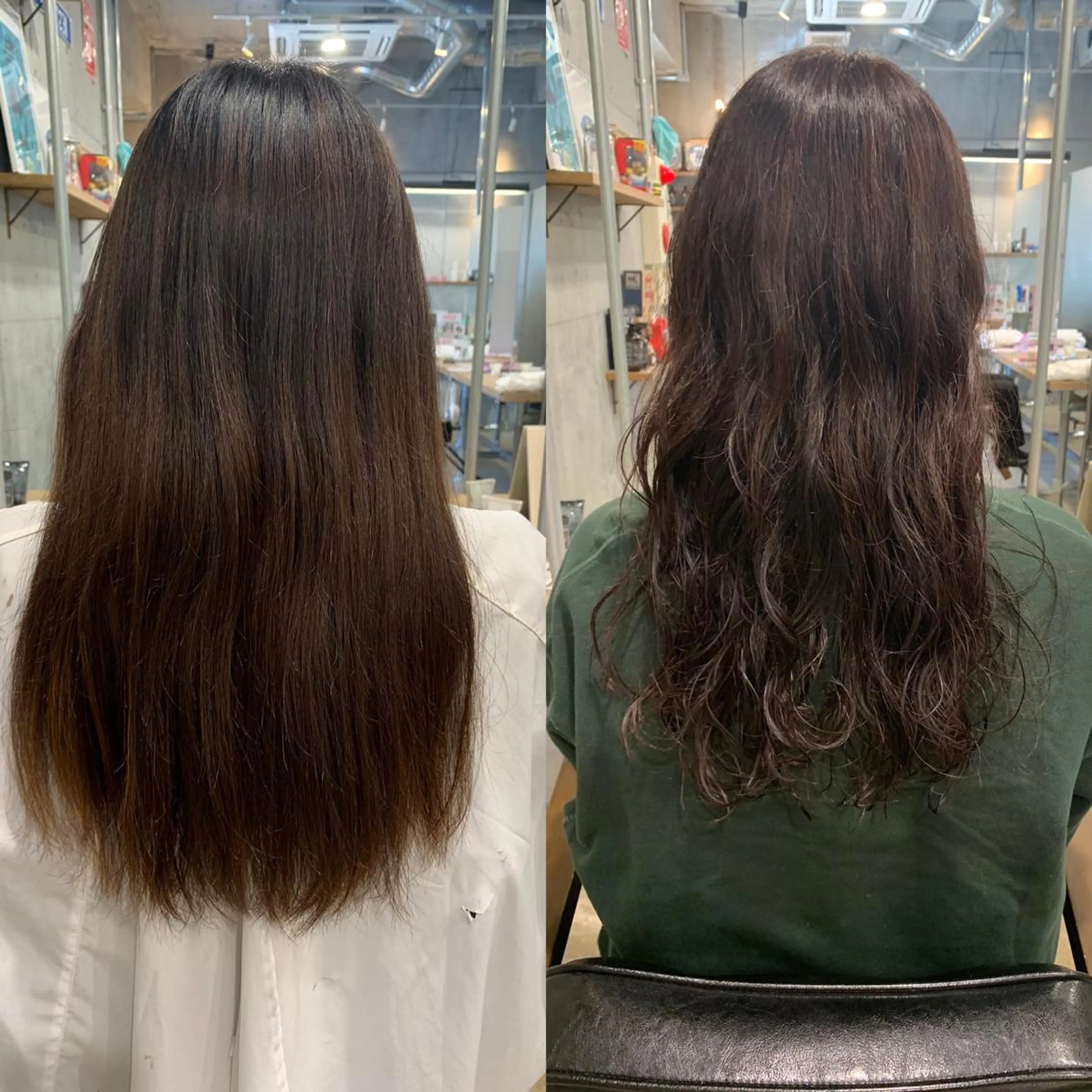 ロング カラー パーマ ショート🌼パーマ 本間正子のヘアスタイル