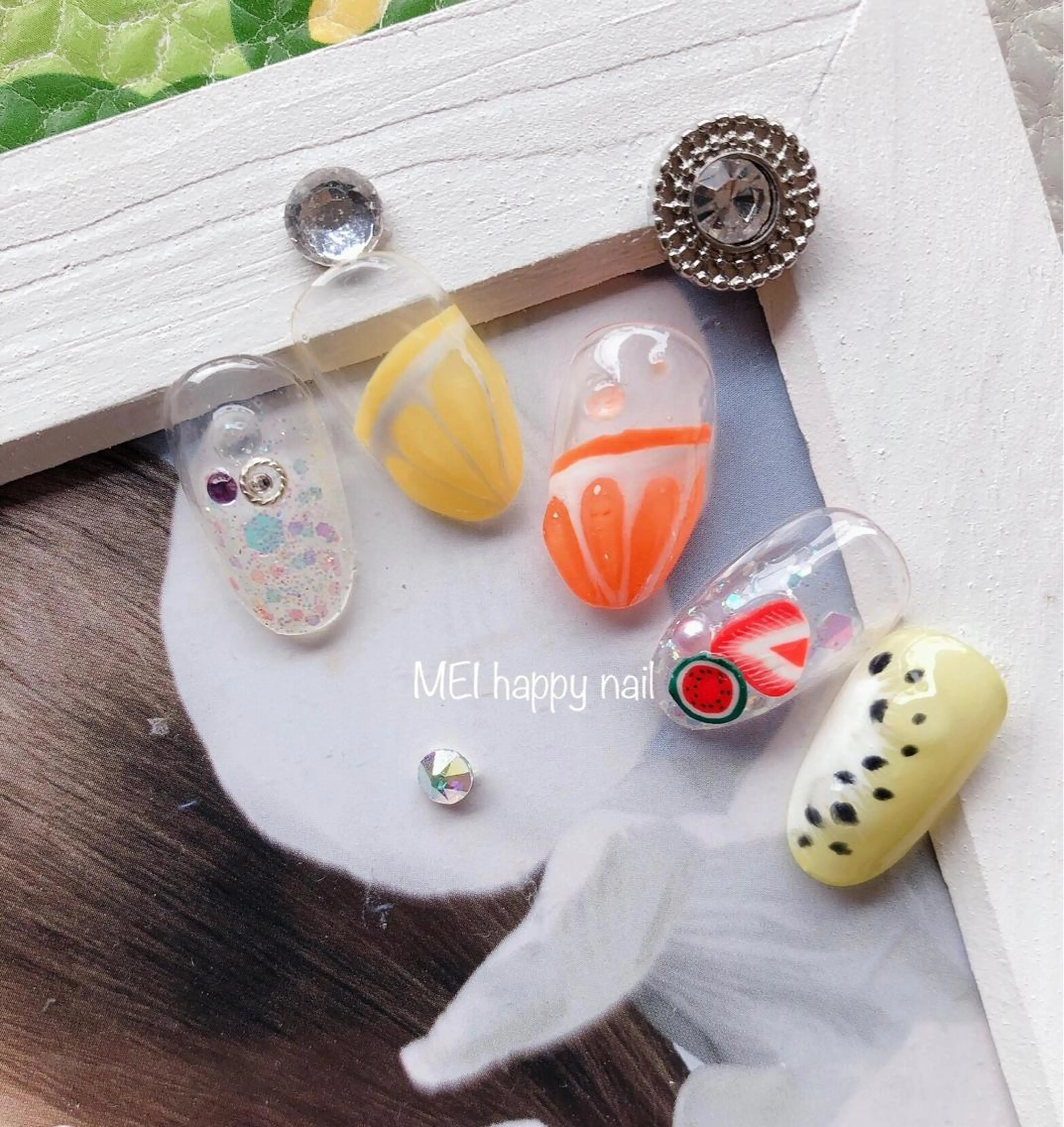 ネイル ハンドネイル 北浦和 自爪育成ケアのネイルデザイン