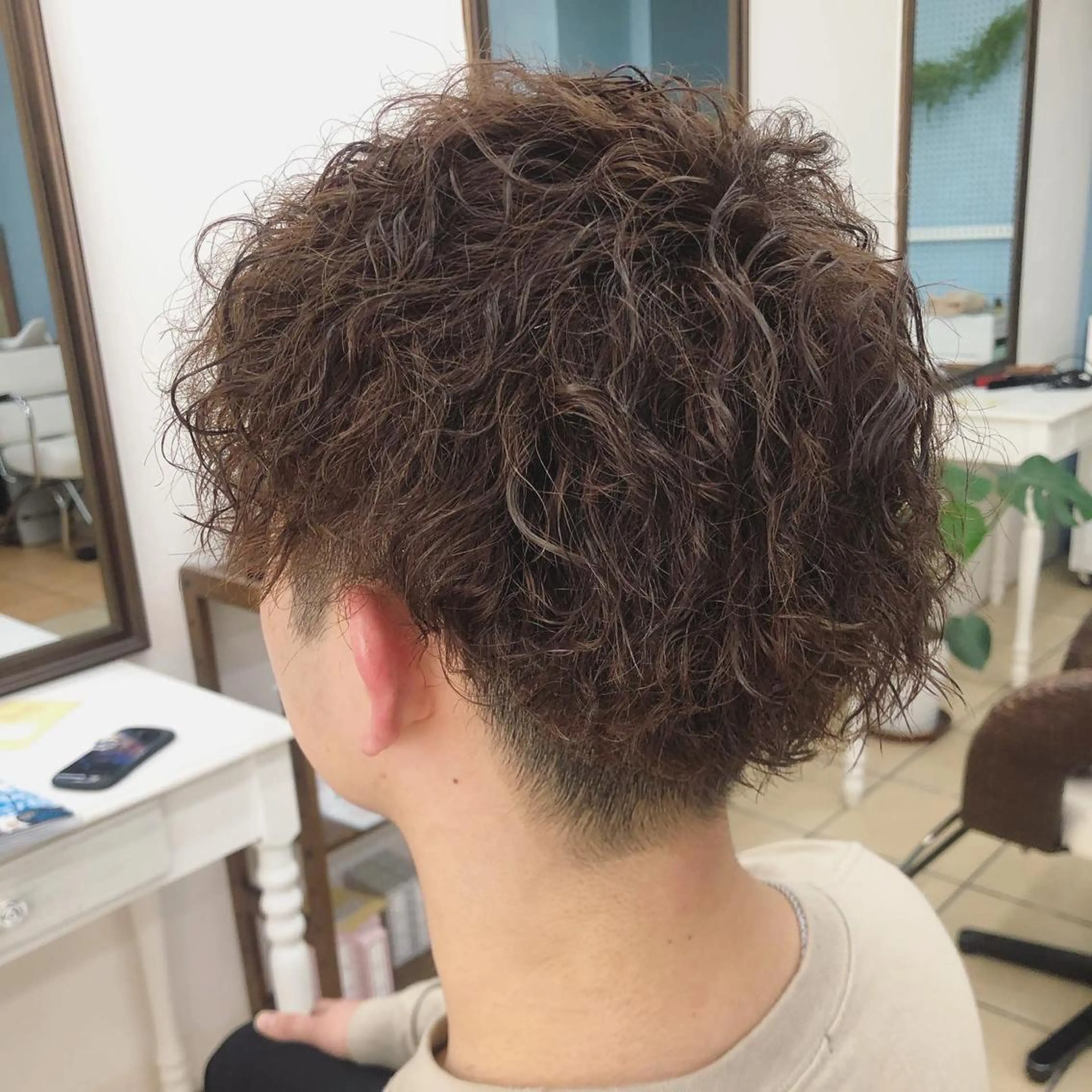 パーマ メンズ 森安 華楠のヘアスタイル
