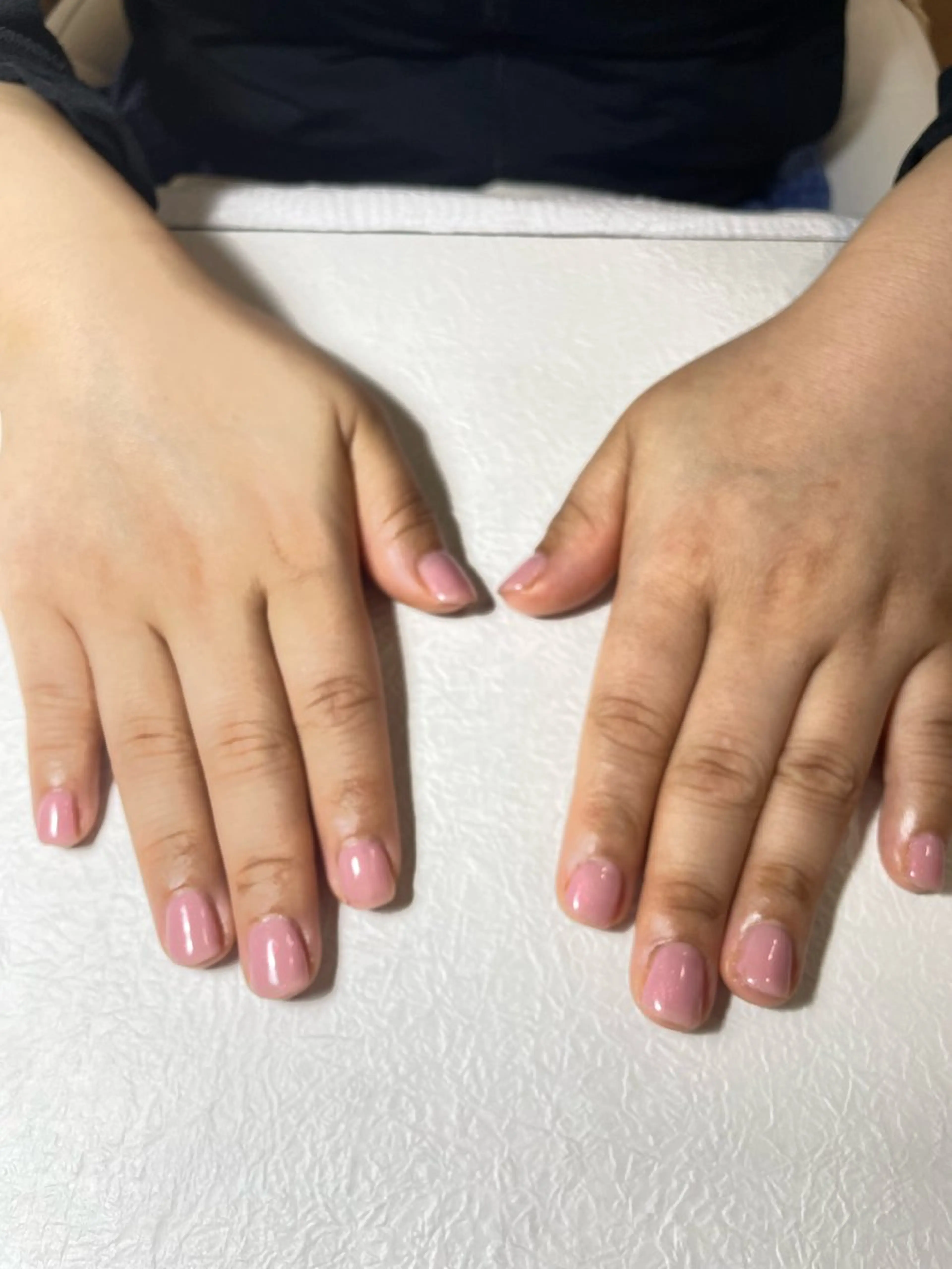 ネイル クリアネイル ジェルネイル ワンカラーネイル 荒井 恵のネイルデザイン