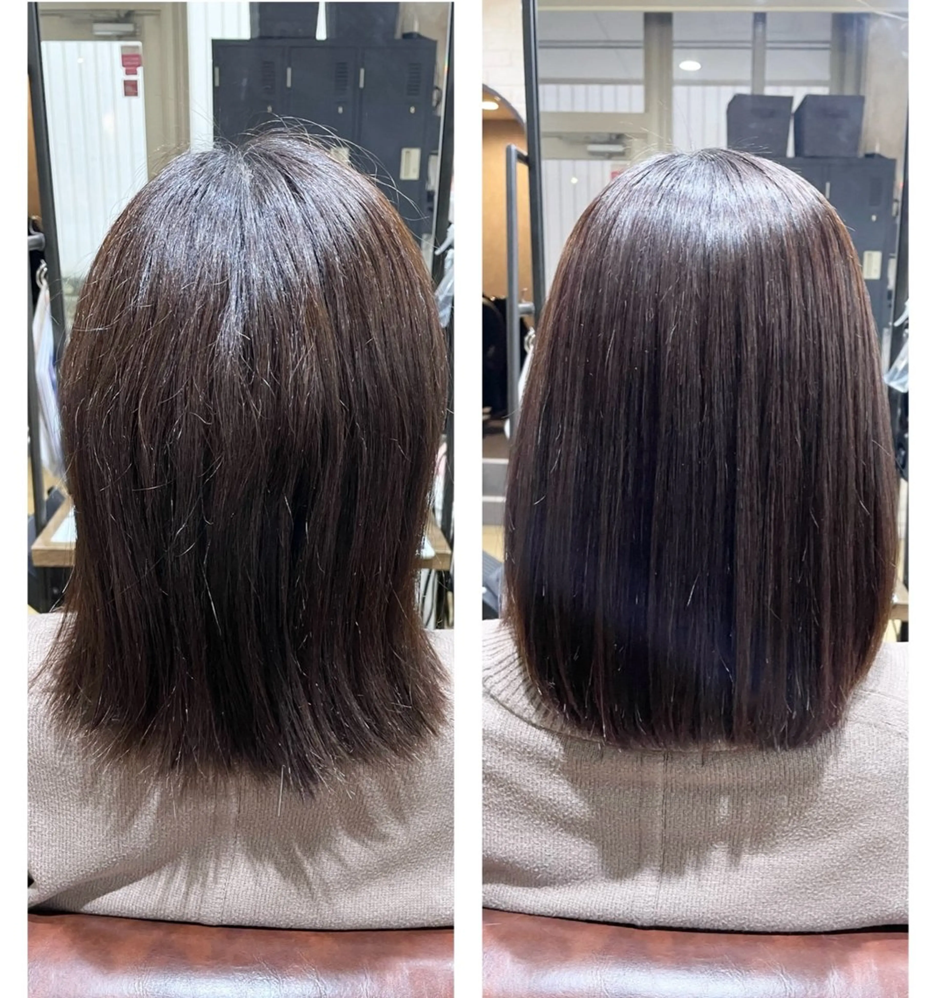 ミディアム 縮毛矯正 MIKU ナチュラルヘア✂️✨のヘアスタイル