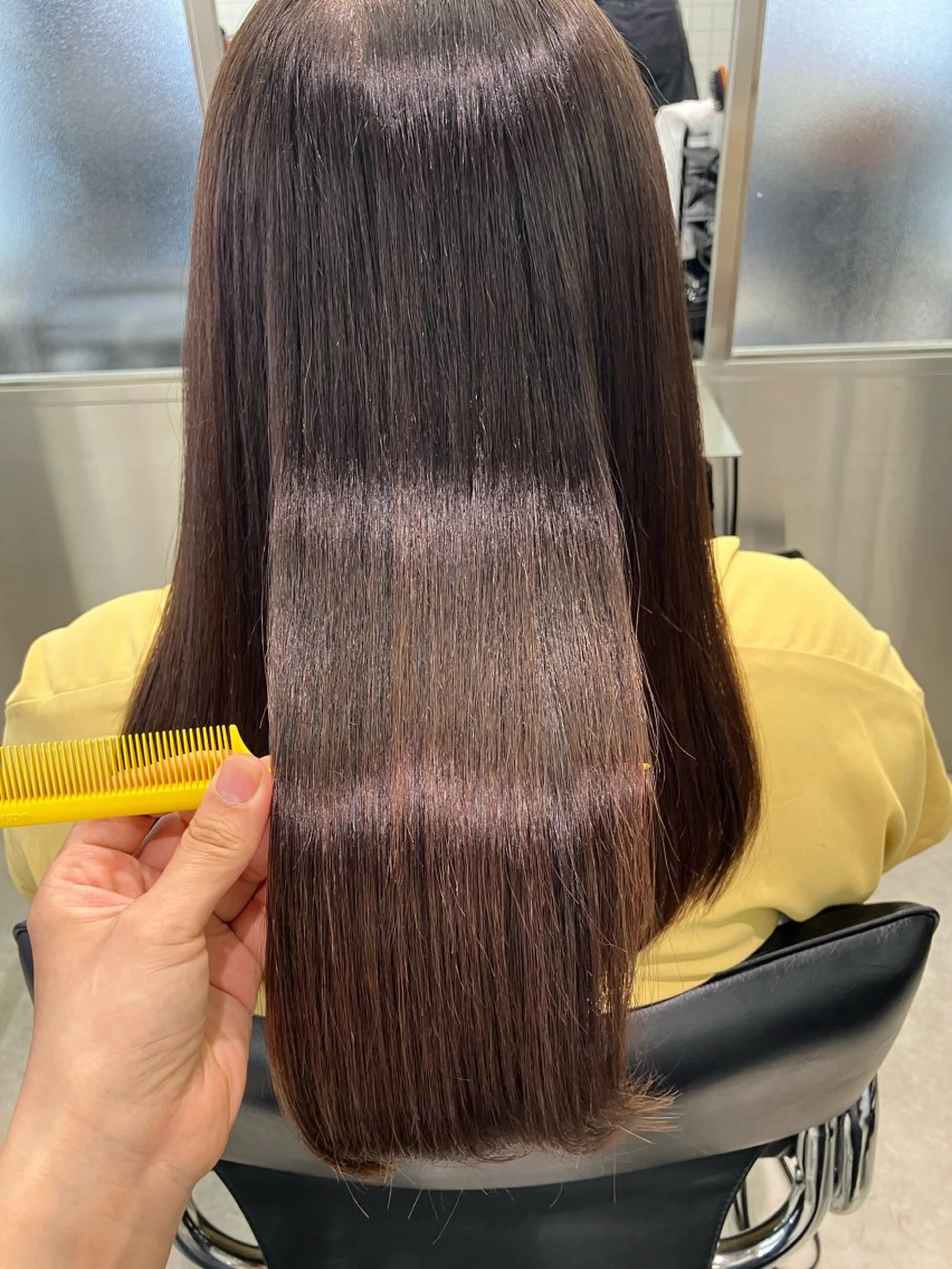 ロング くせ毛 髪質改善 縮毛矯正 トリートメント 酸性ストレート GOTODAY シェアサロン梅田NU茶屋町店所属・髪質改善/艶カラー 縮毛矯正/みほのヘアスタイル