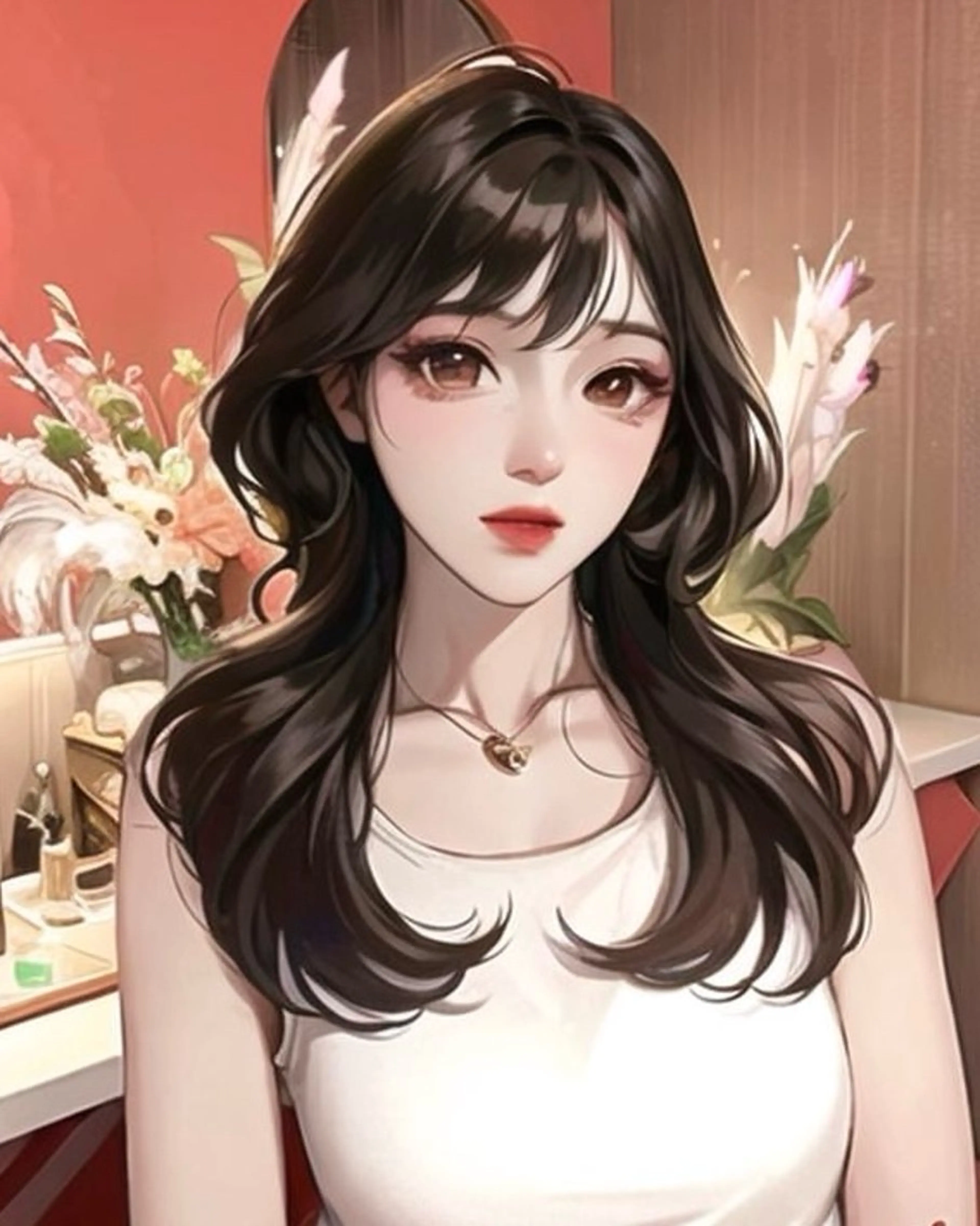 ロング カラー 山崎/ボブ縮毛矯正 レイヤー髪質改善のヘアスタイル