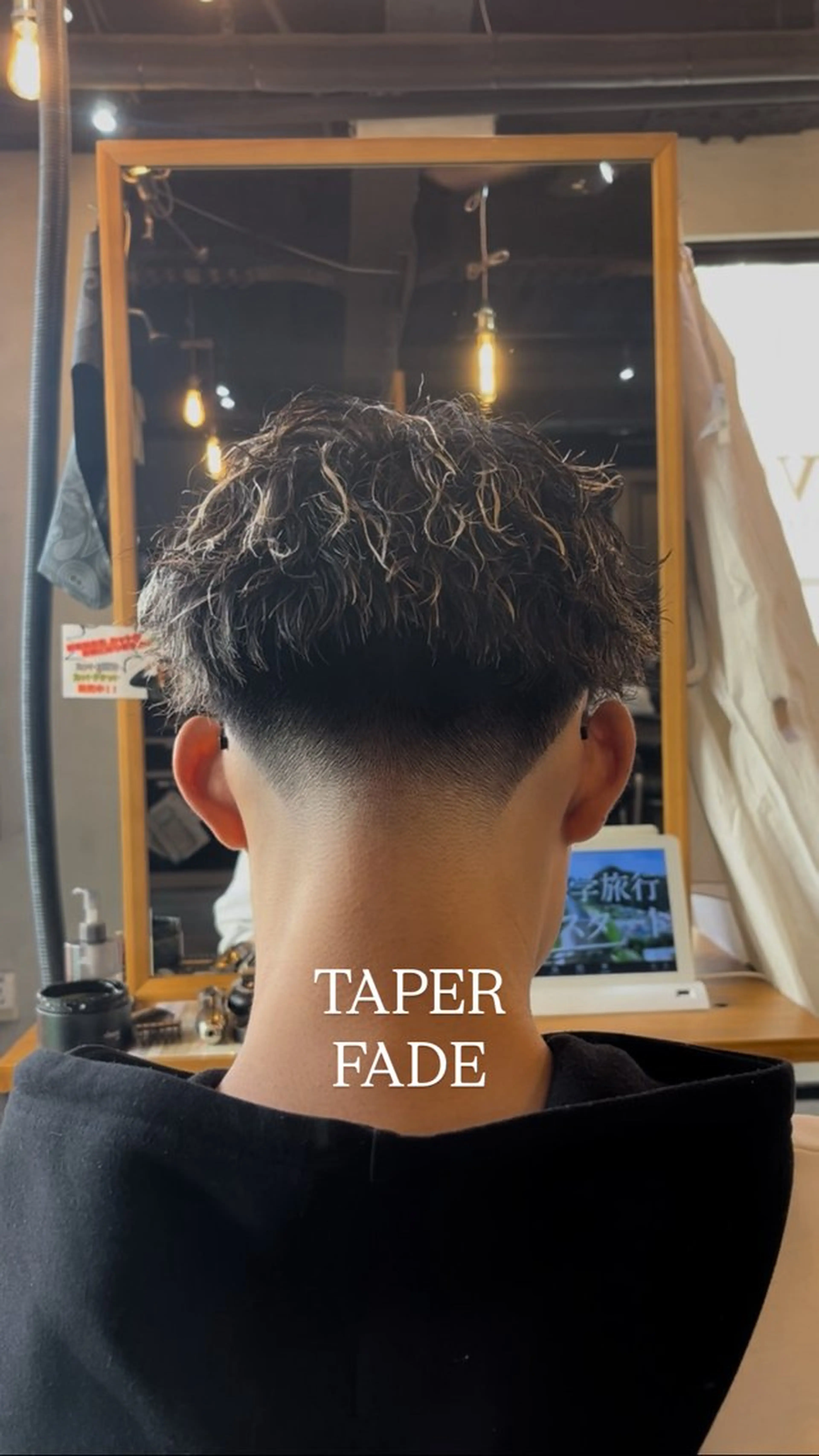 ショート カラー パーマ メンズ フェードカット カット 🇺🇸外国人風ヘア 💈N.Yuto💈のヘアスタイル