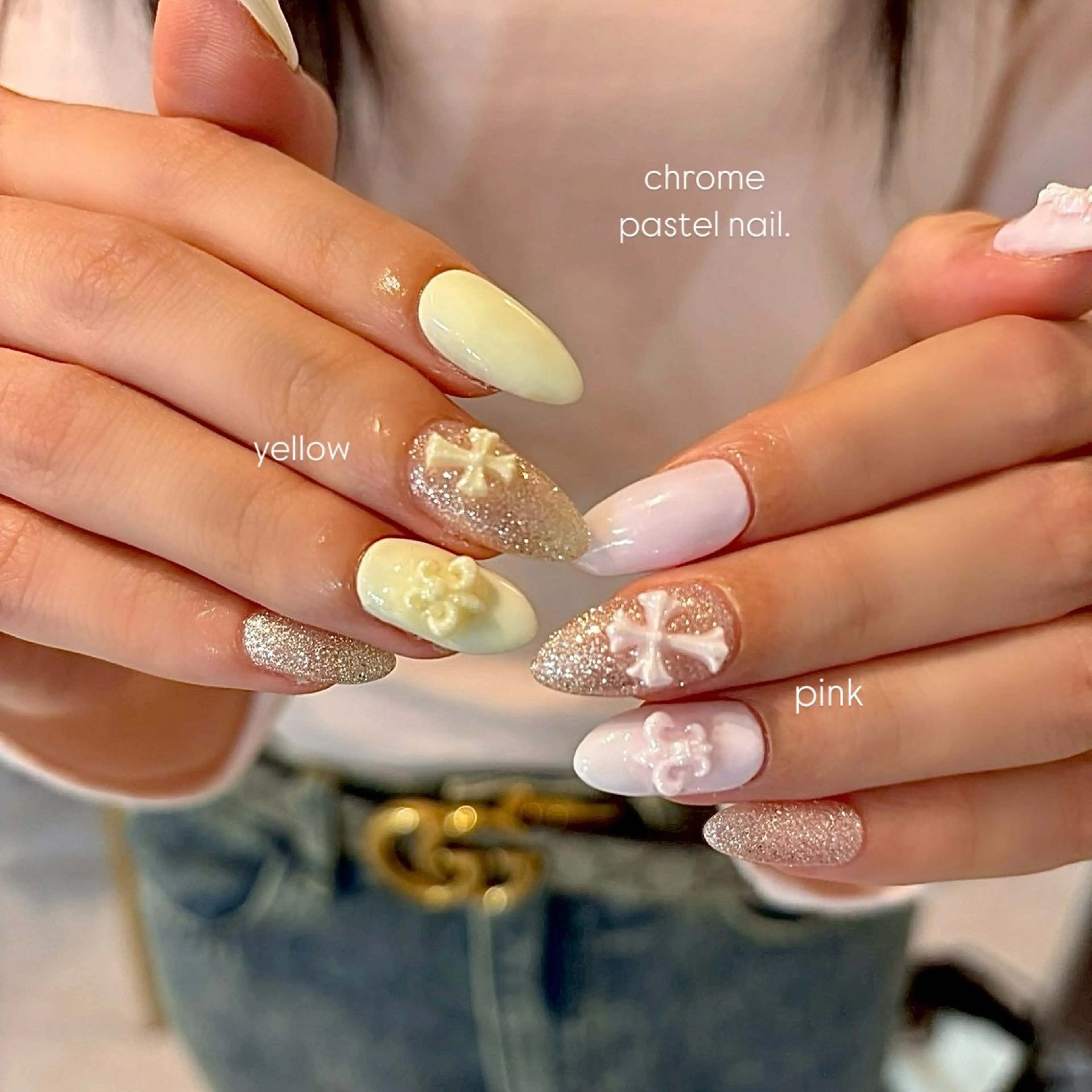 ネイル ガーリー ワンホンネイル ハンドネイル nail salon popoのネイルデザイン