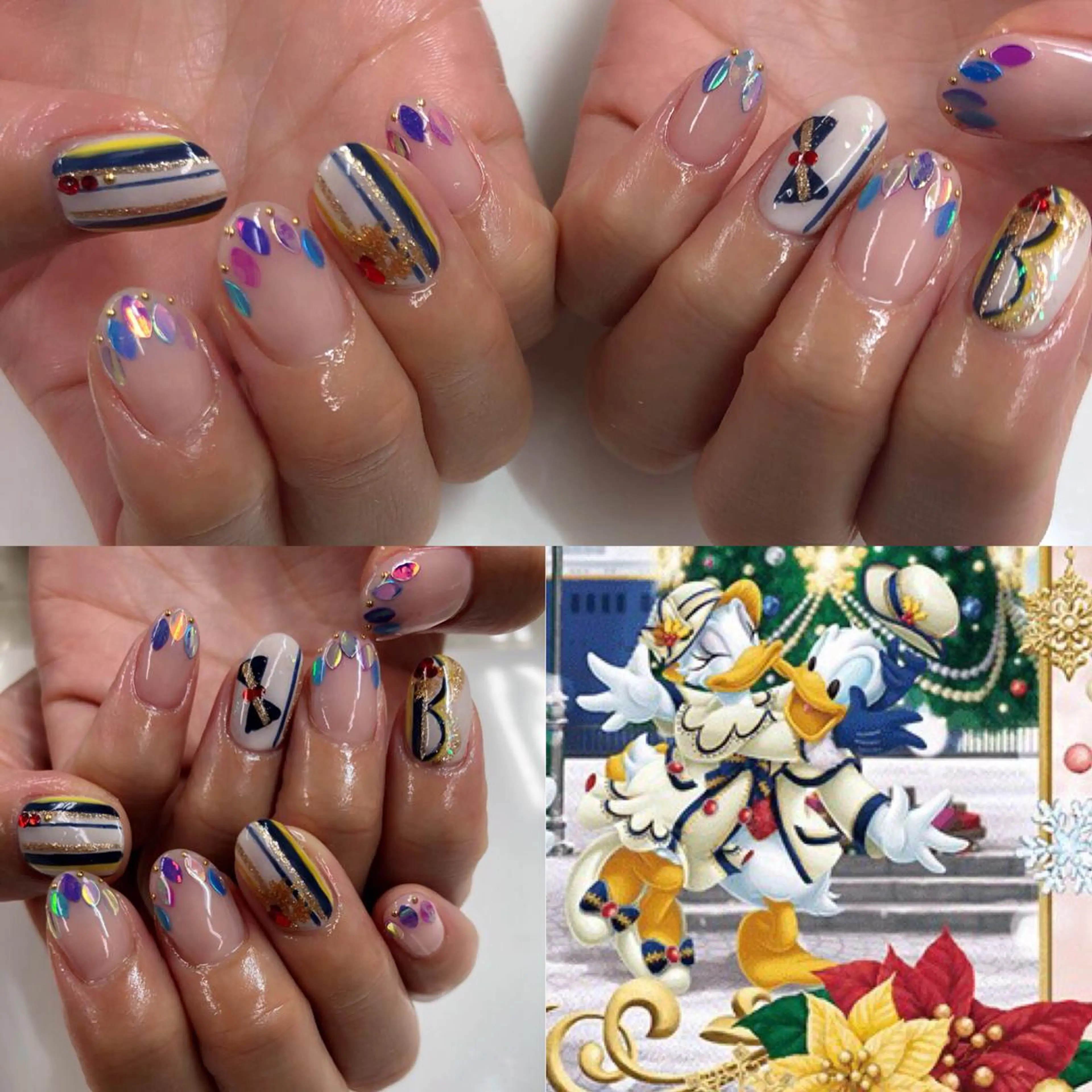 ネイル 冬ネイル クリスマス ハンドネイル Nail salon Museのネイルデザイン