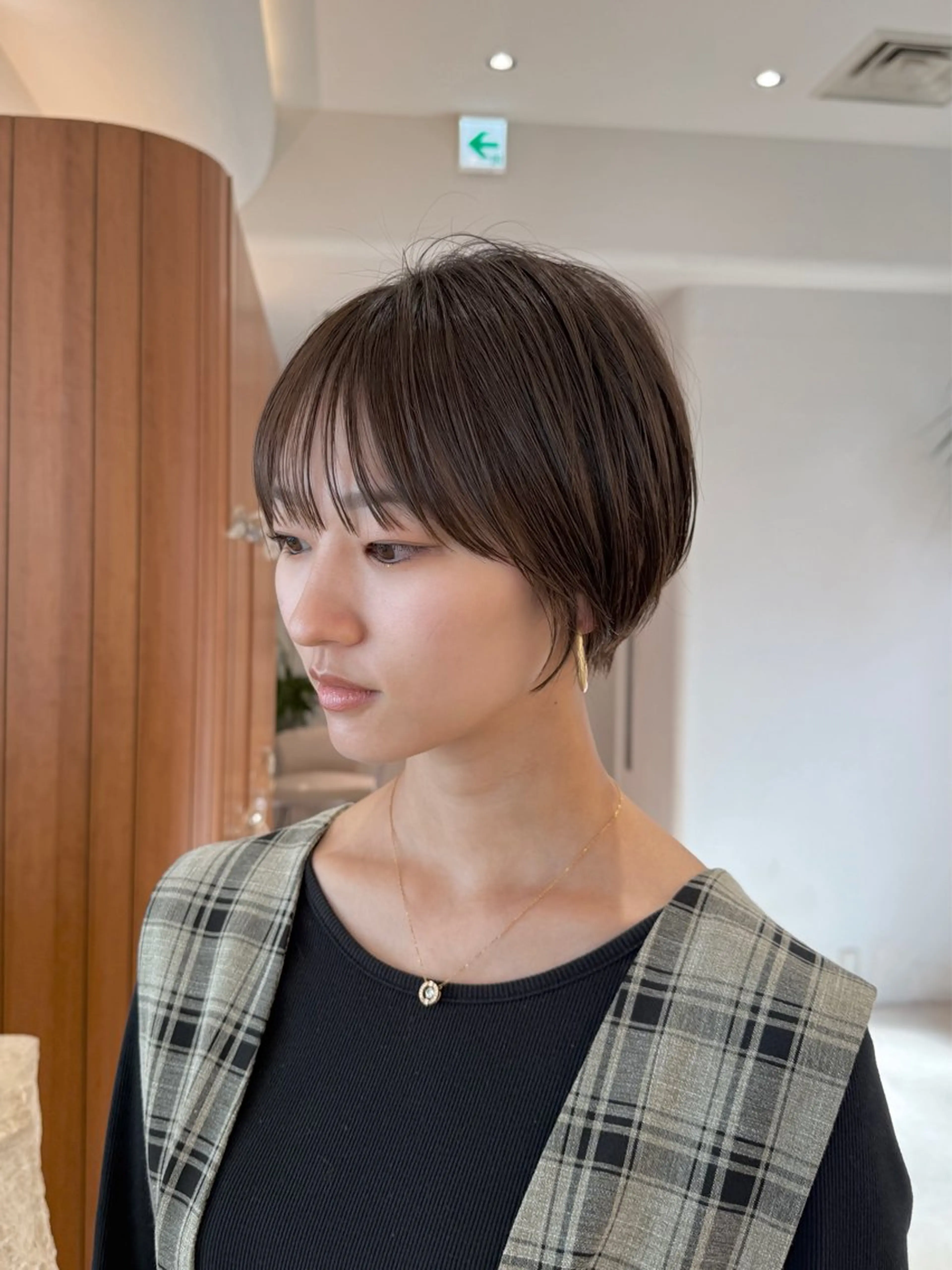 ショート カラー ショートボブ ショートレイヤー ハンサムショート 丸みショート ボブ カット ヘアカラー トリートメント 田中航平/渋谷ボブ/ レイヤーボブのヘアスタイル