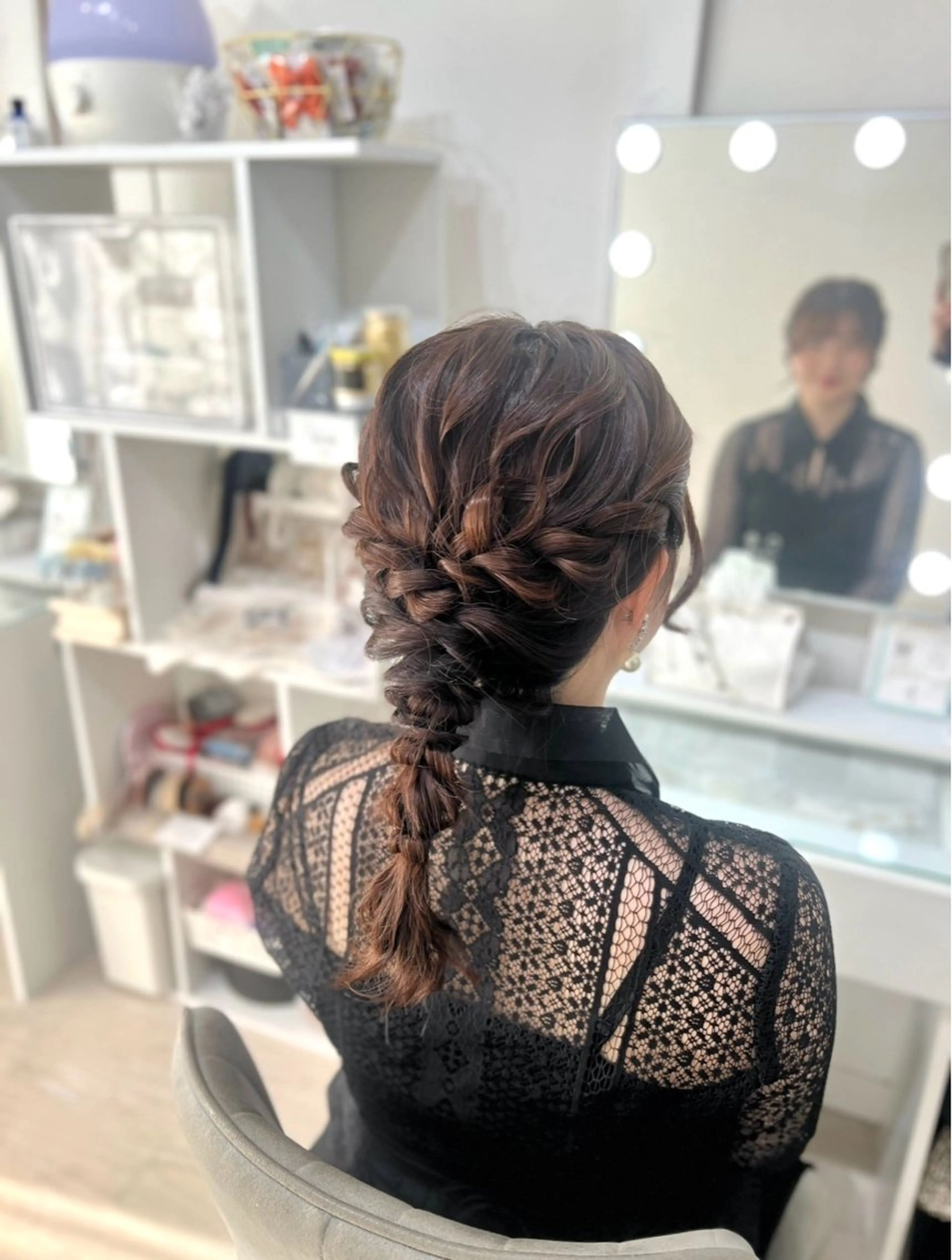 セミロング ヘアセット ヘアセット/金山 佐野 妃都美のヘアスタイル