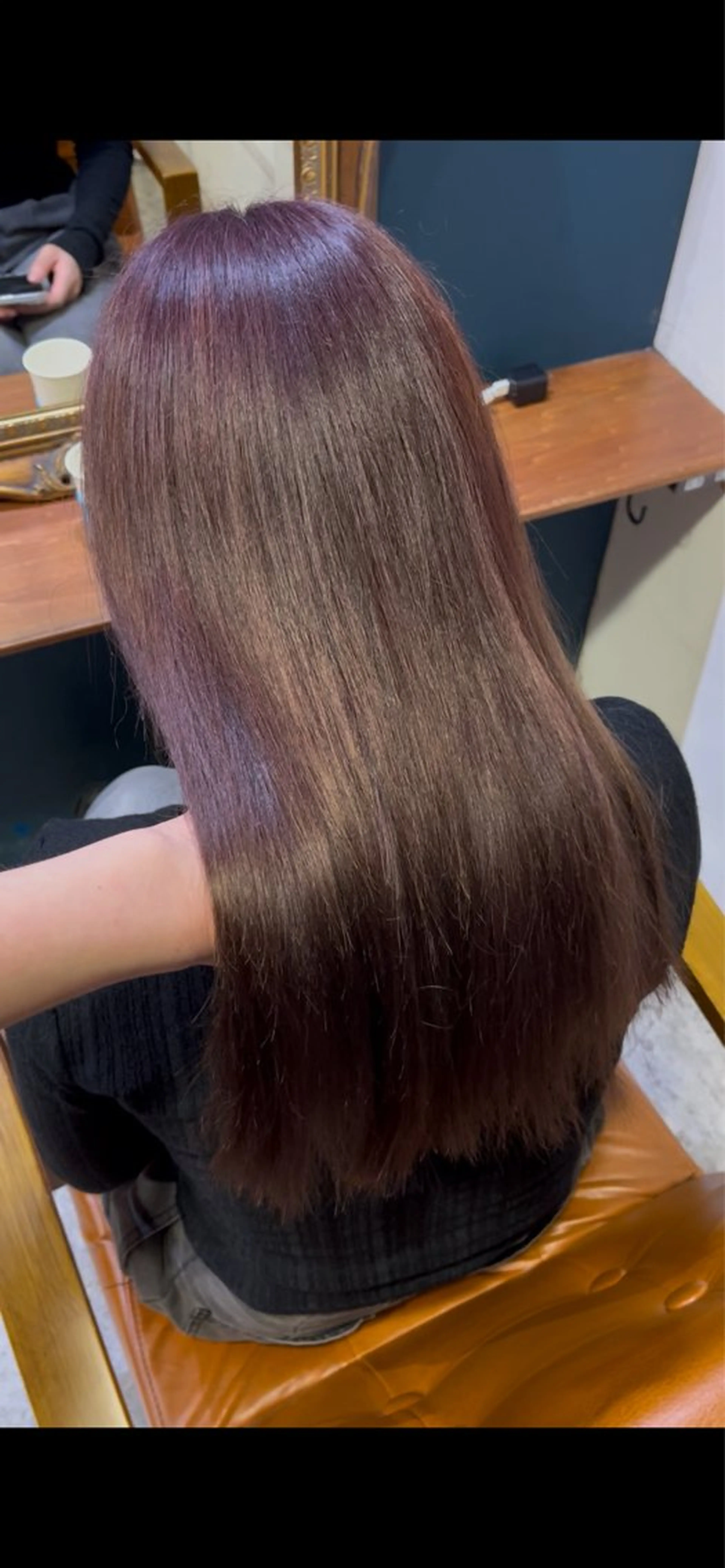 ミディアム カラー ヘアアレンジ ヘアカラー トリートメント 菅宮 皐のヘアスタイル