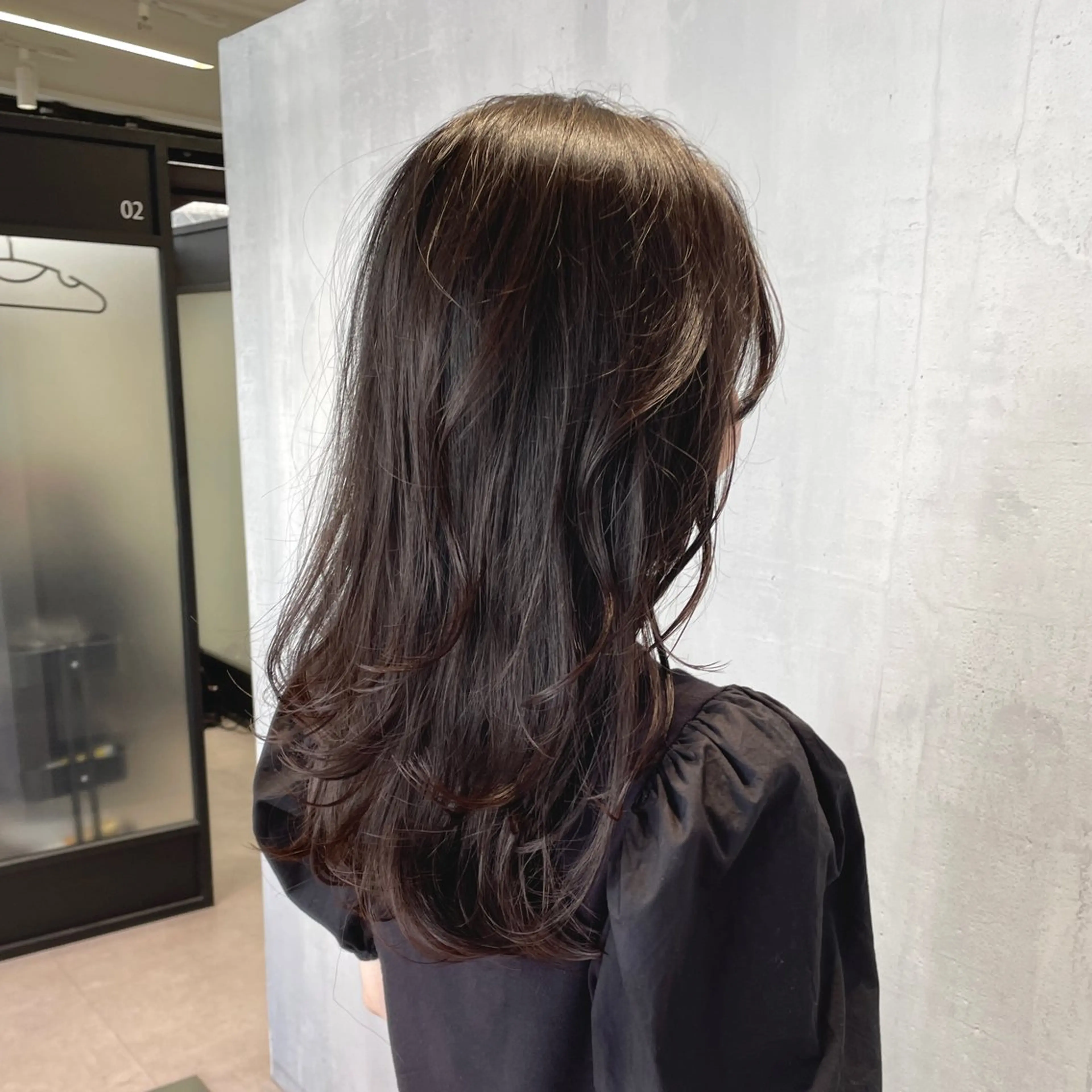 セミロング カラー ハイライトカラー ハイライト ヘアカラー トリートメント DX SHARE SALON所属・matka白髪ぼかし 大人ヘア/KEIKOのヘアスタイル