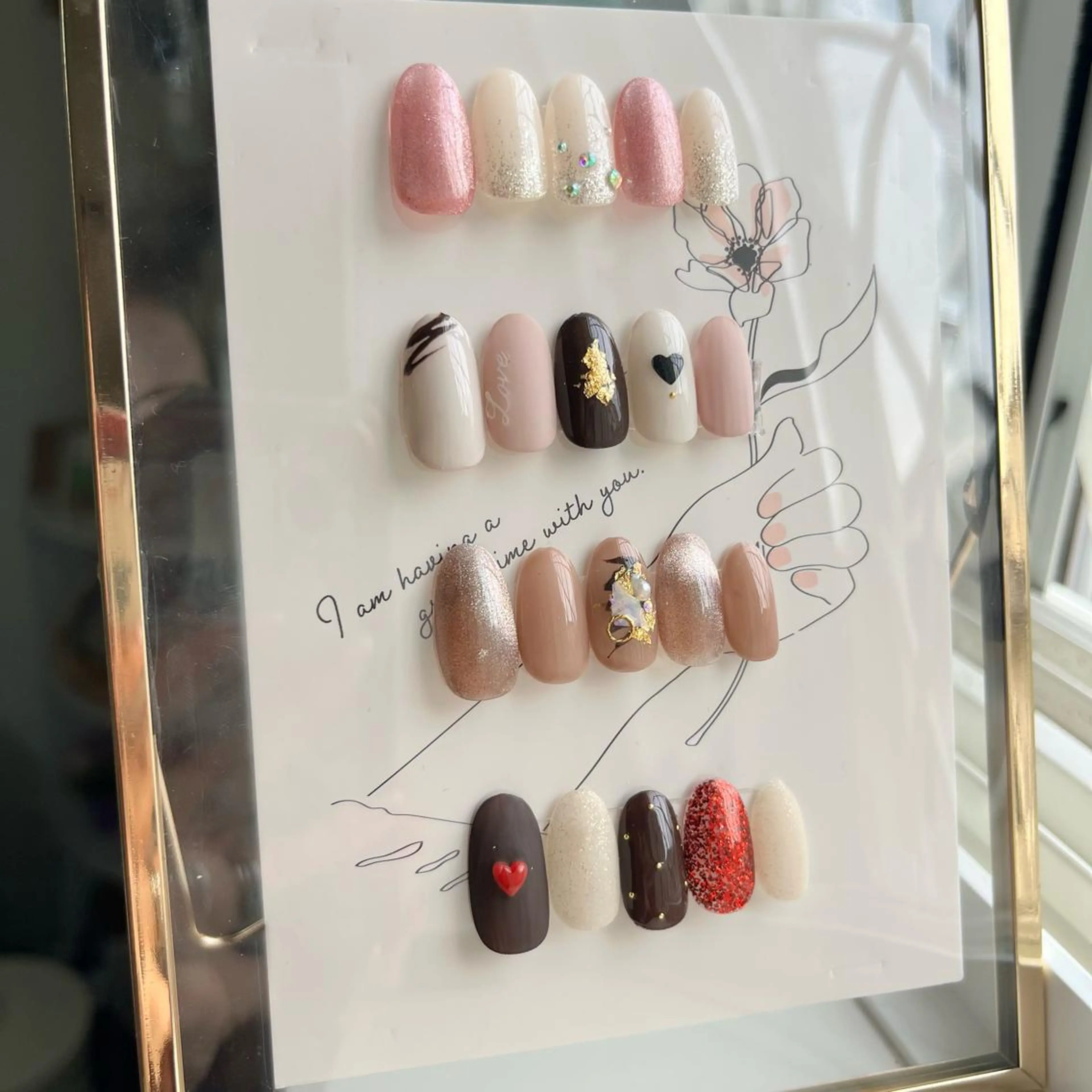 ネイル バレンタイン nail salon Stellaのネイルデザイン