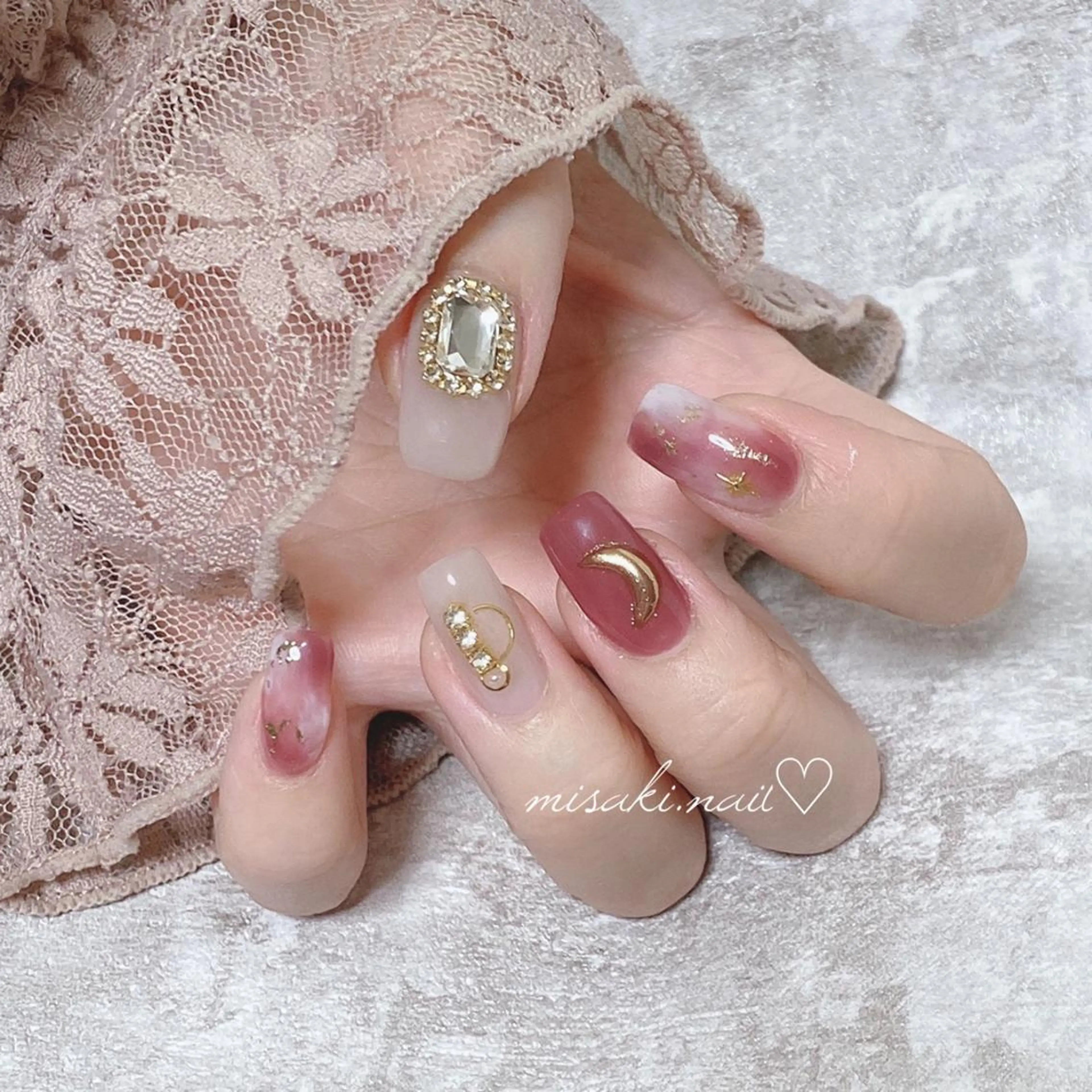 ネイル 韓国ネイル ワンホンネイル ハンドネイル nailsalon miinailsのネイルデザイン