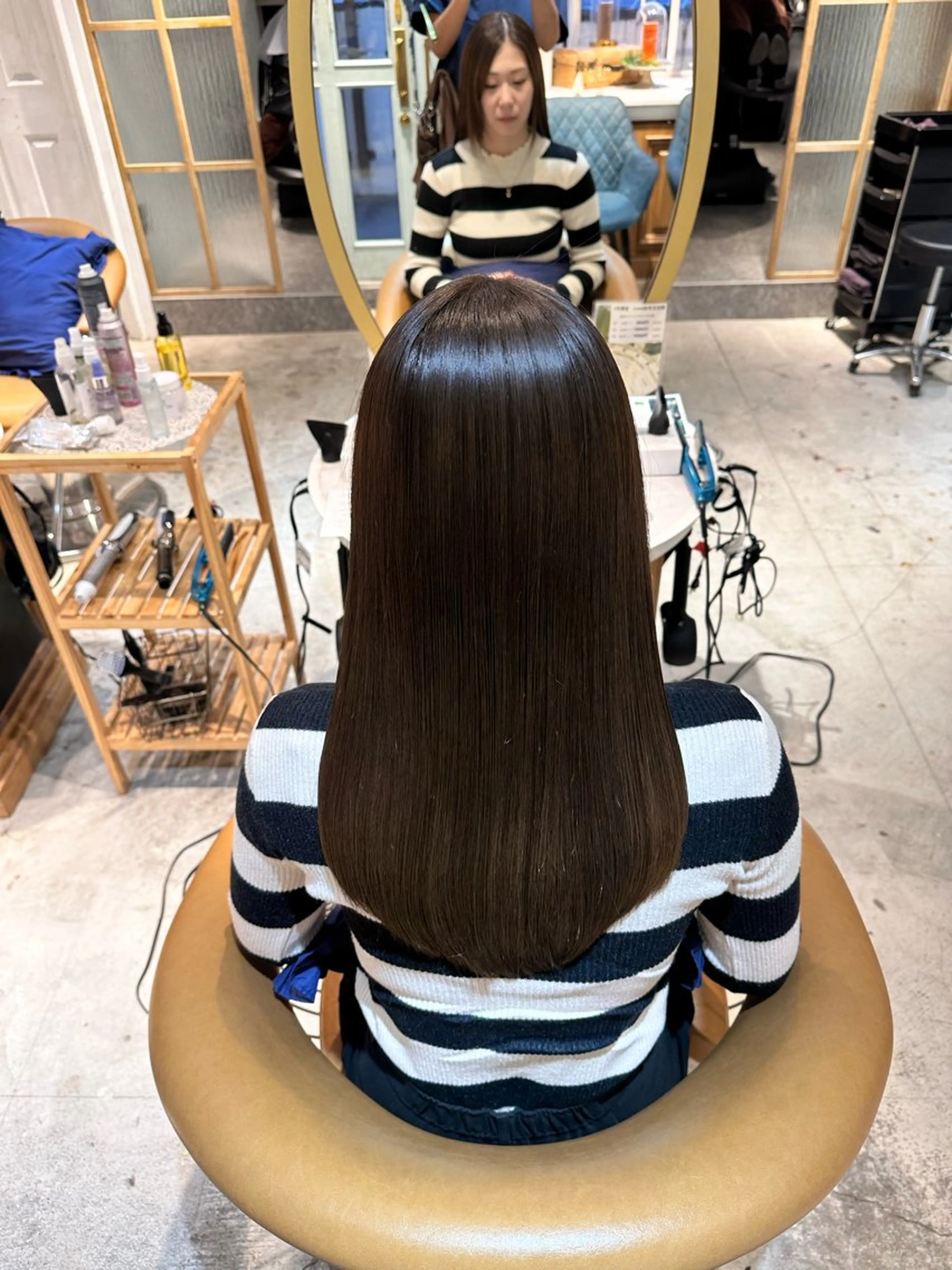 セミロング 縮毛矯正 カット 縮毛矯正 トリートメント 艶髪/縮毛矯正 /髪質改善千田大地のヘアスタイル