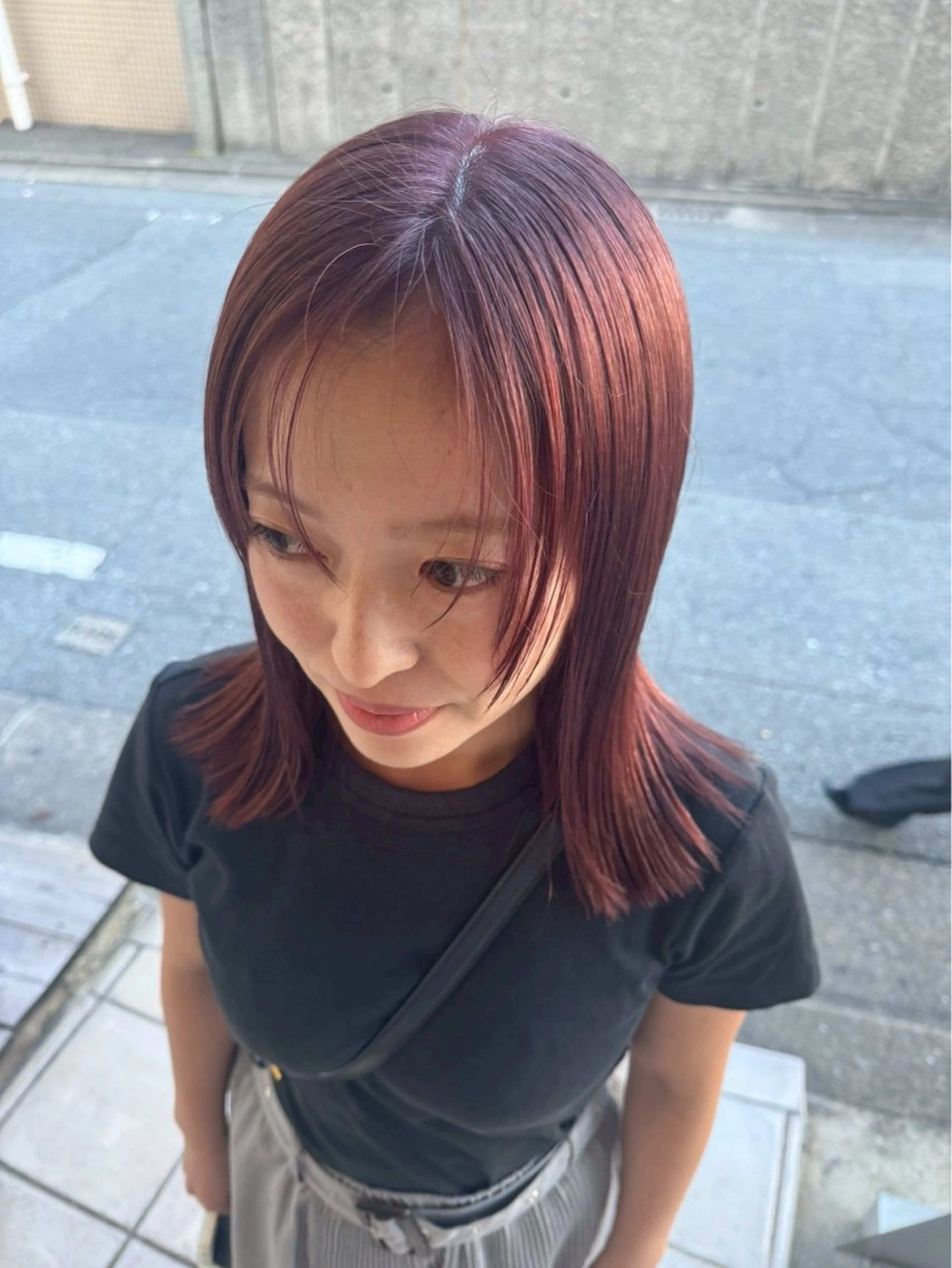 ミディアム カット ヘアカラー 今泉/KAI🦓艶髪 ボブ/ミニボブのヘアスタイル