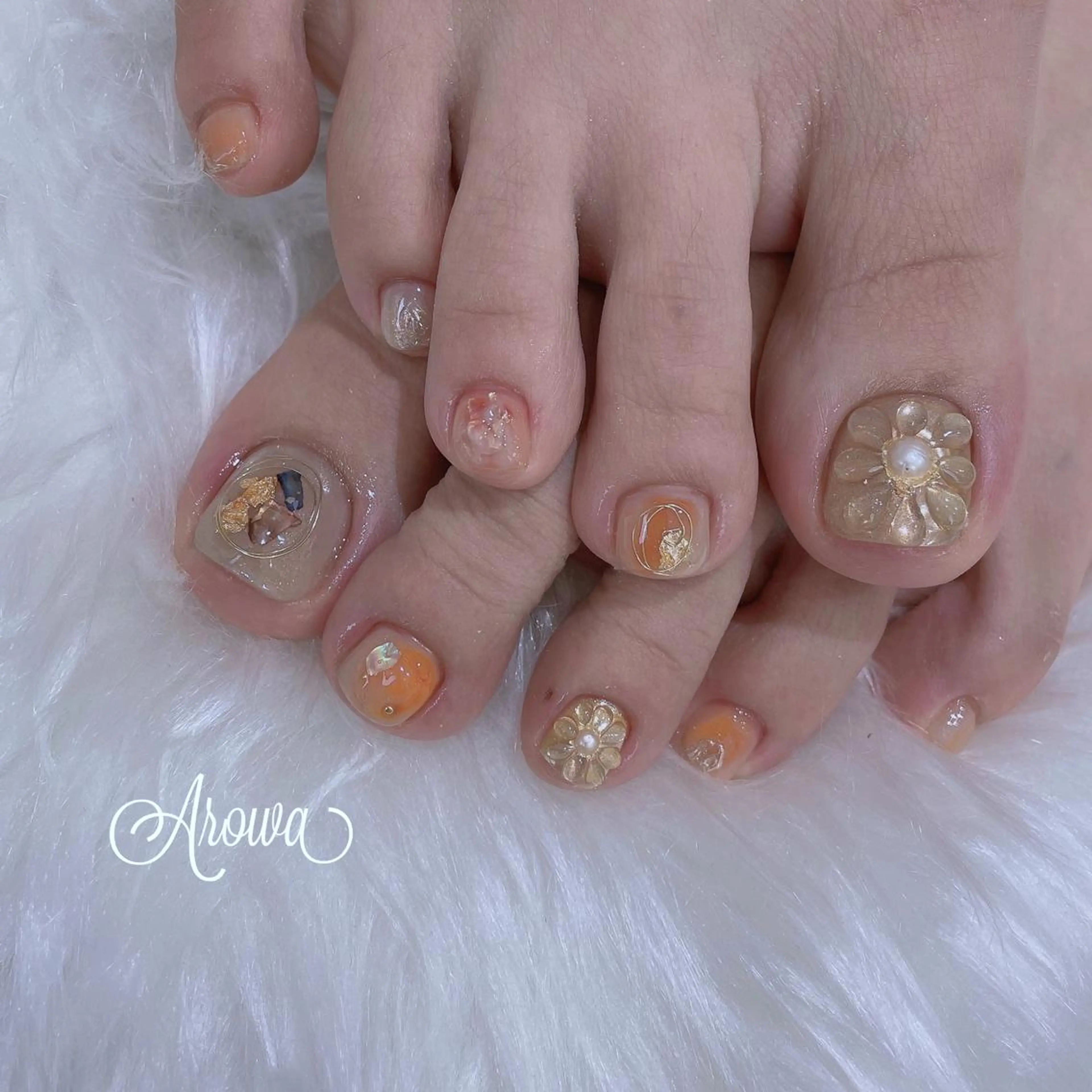 ネイル フットネイル Arowa 伊田のネイルデザイン