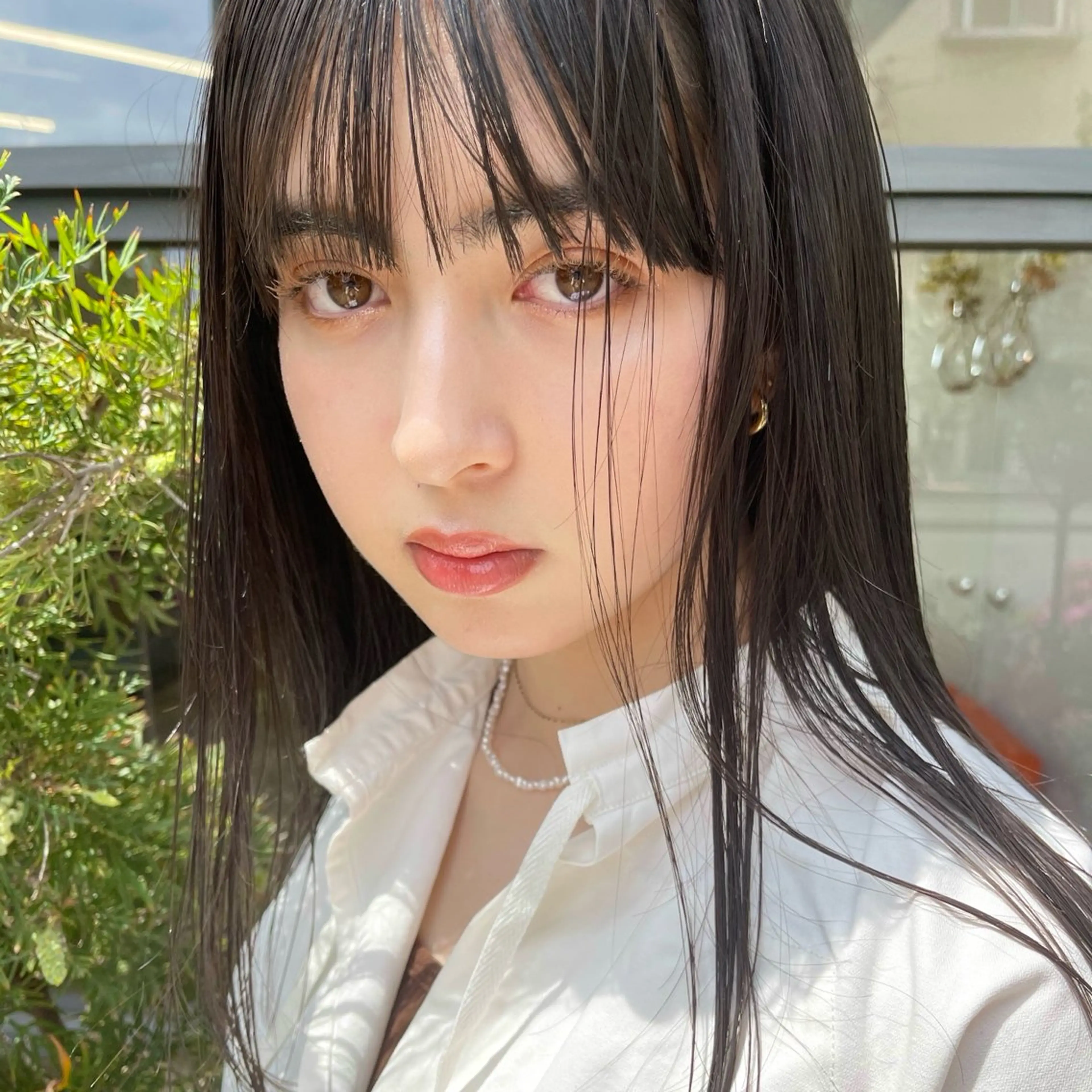 ロング カラー 上田 恋菜のヘアスタイル