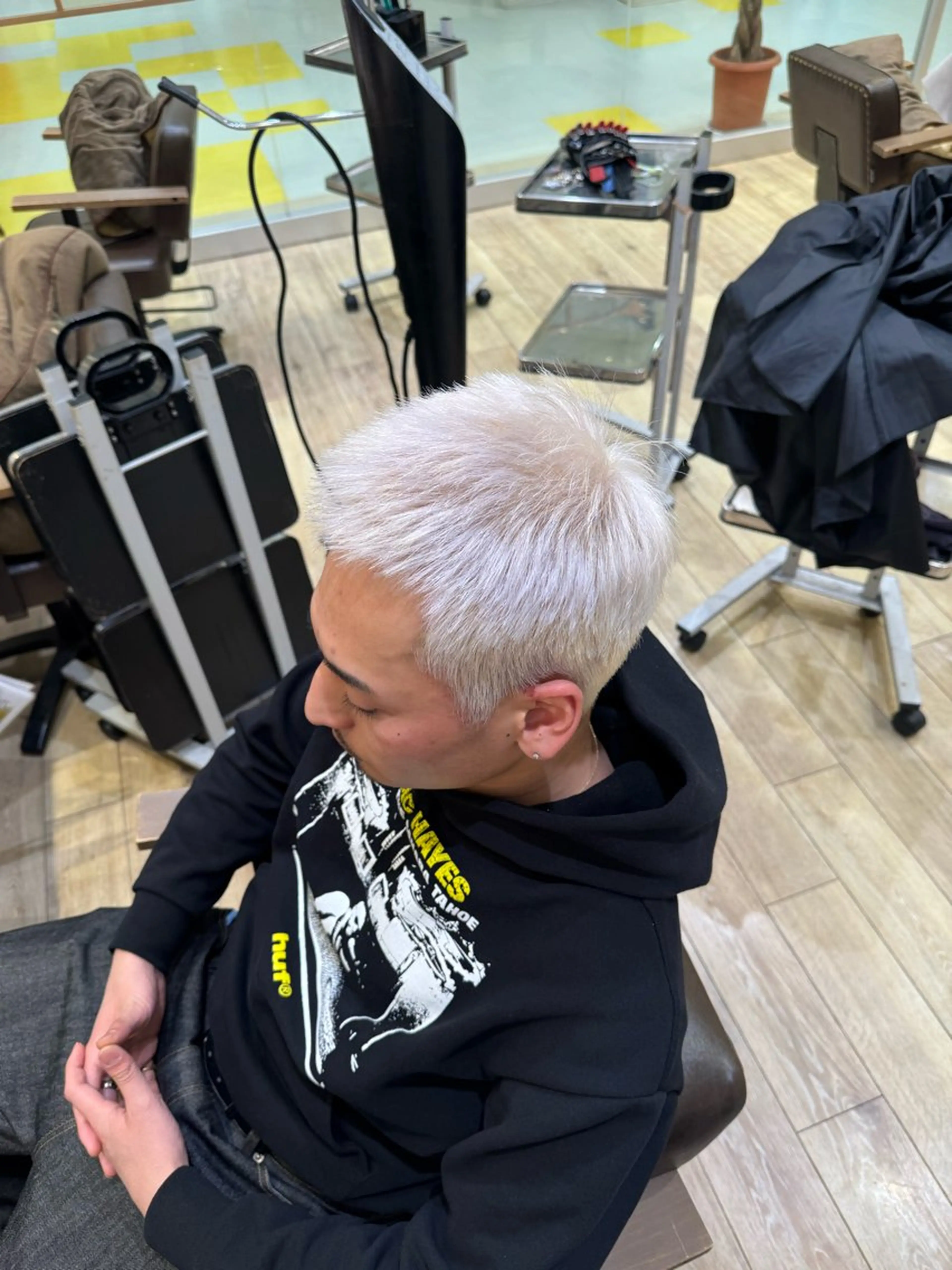 メンズ CREA相武台所属・🫧透明感カラー/落 ちる黒染め/彩夏🫧のヘアスタイル