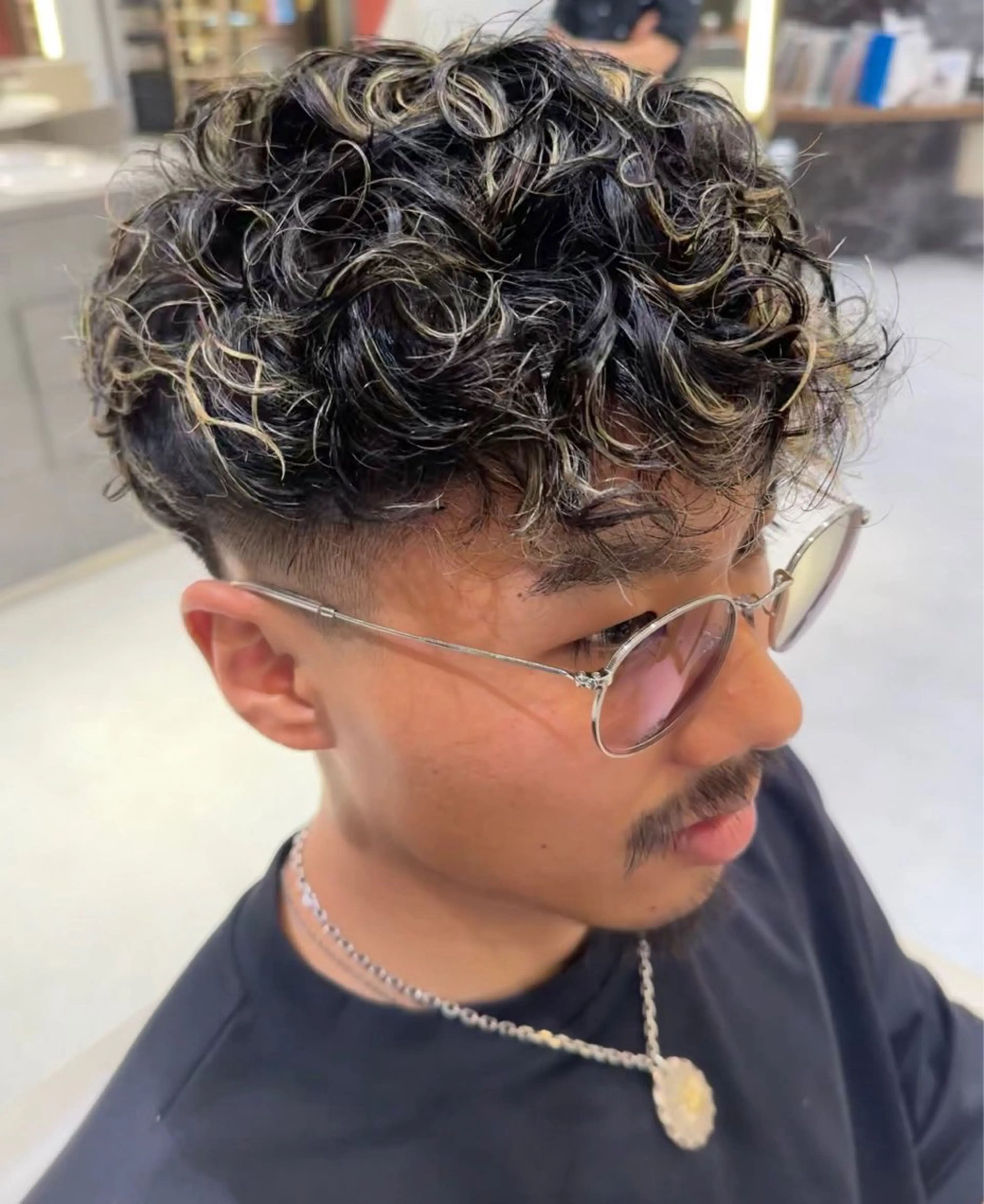 メンズパーマの写真