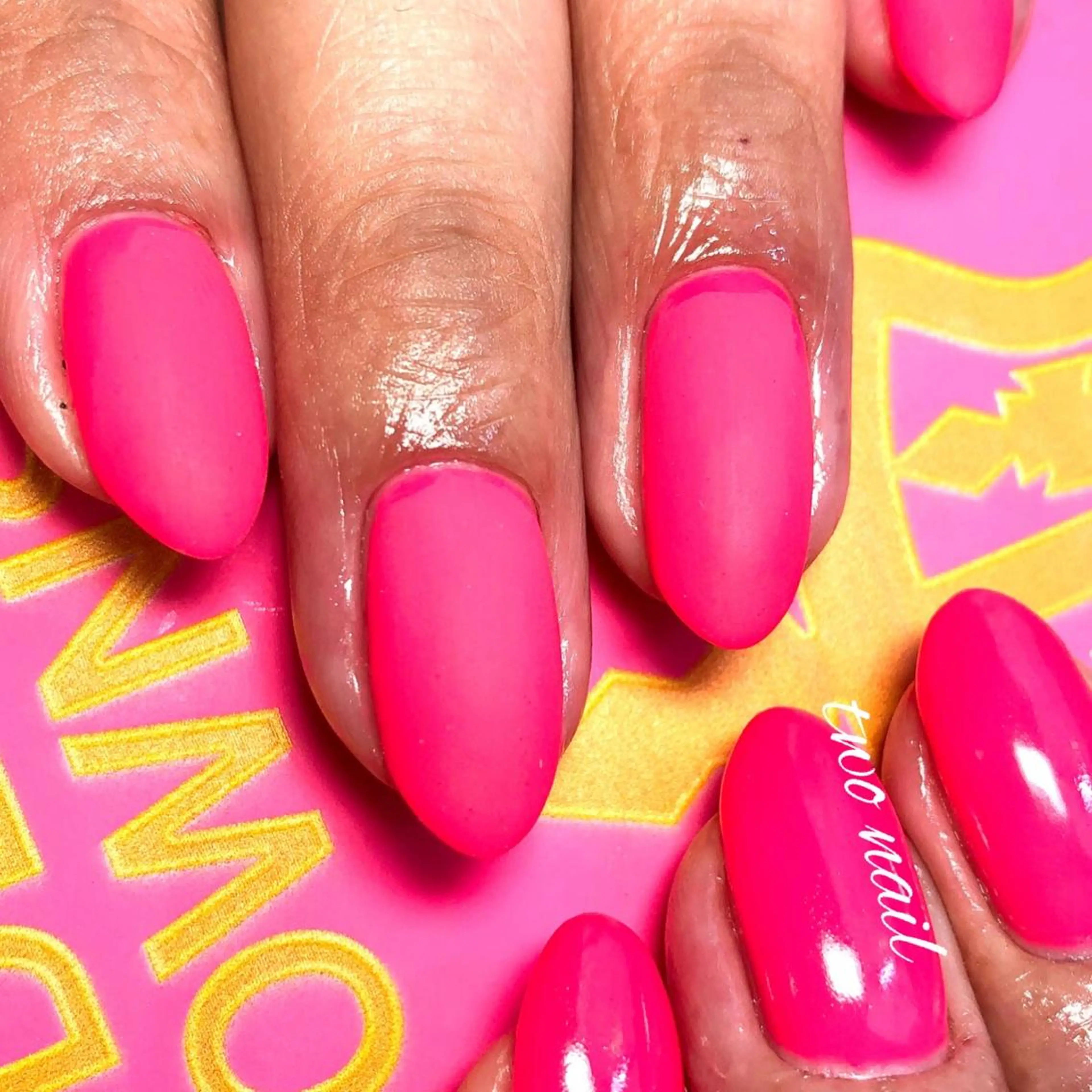 ネイル マットネイル ハンドネイル two nailのネイルデザイン