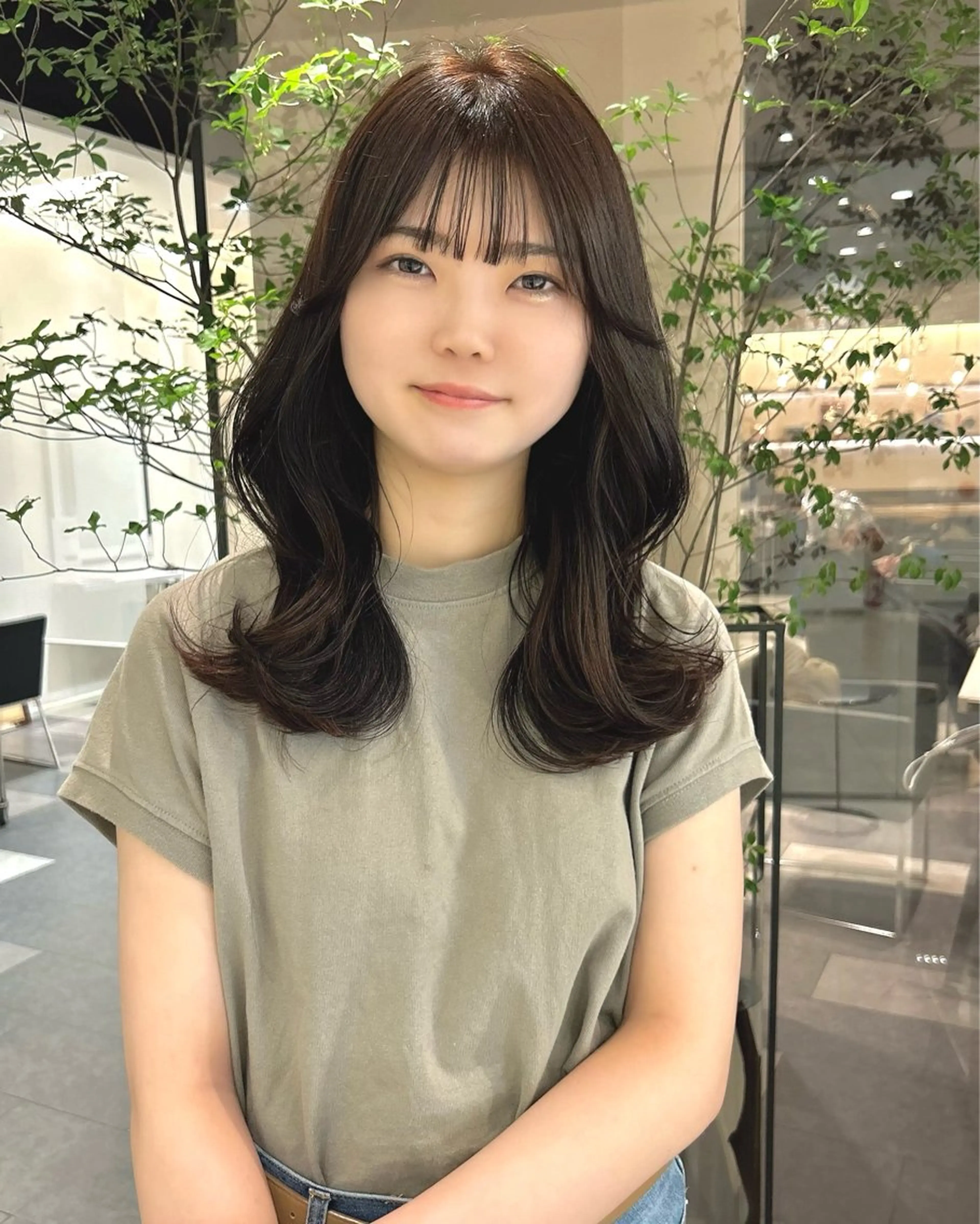 ミディアム ボブ くびれヘア 外ハネヘア 縮毛矯正 カット ヘアカラー トリートメント 美髪矯正/ 伊藤 更のヘアスタイル