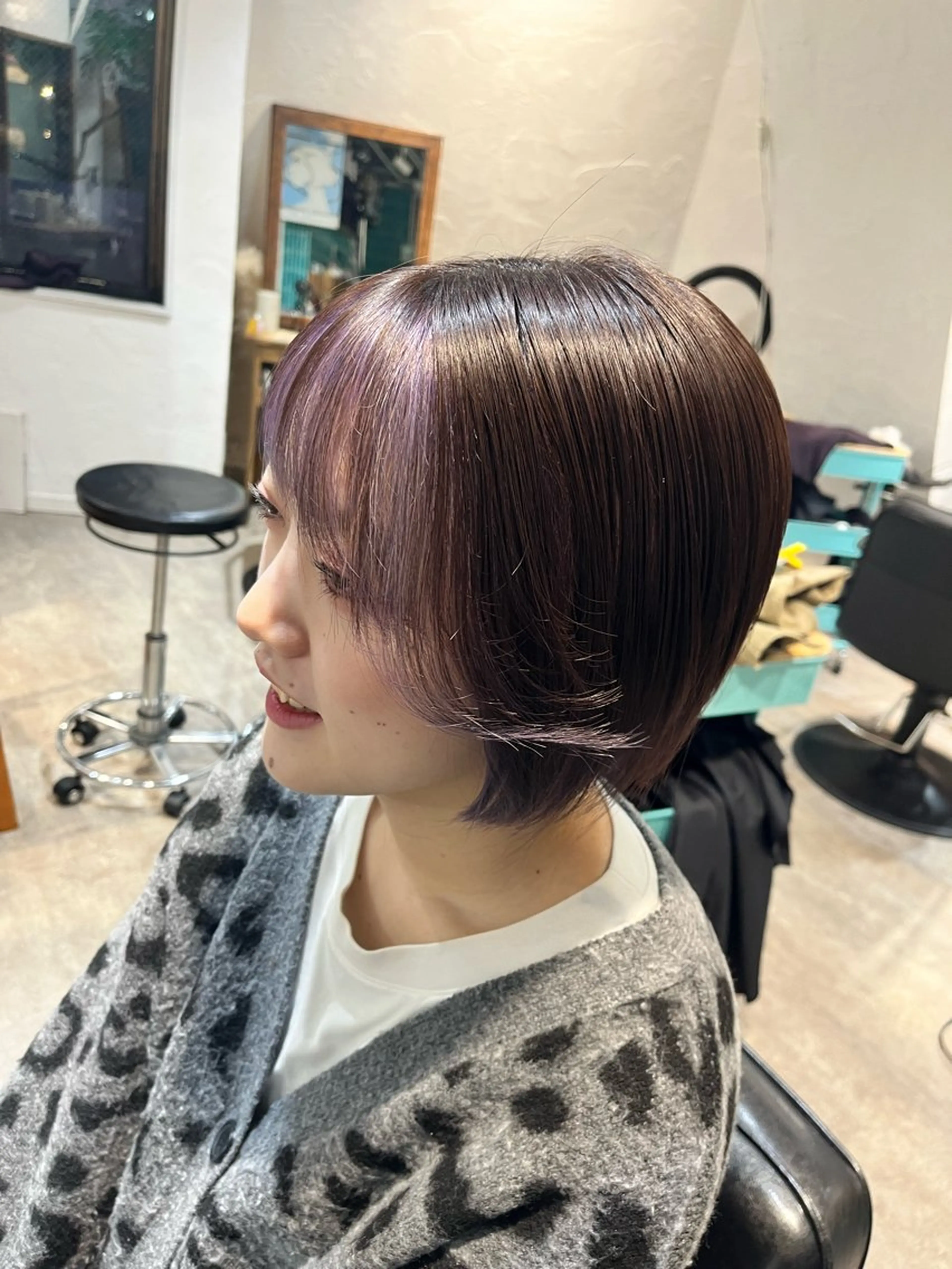 ショート カラー 新宿/髪質改善 艶カラー👶Renaのヘアスタイル