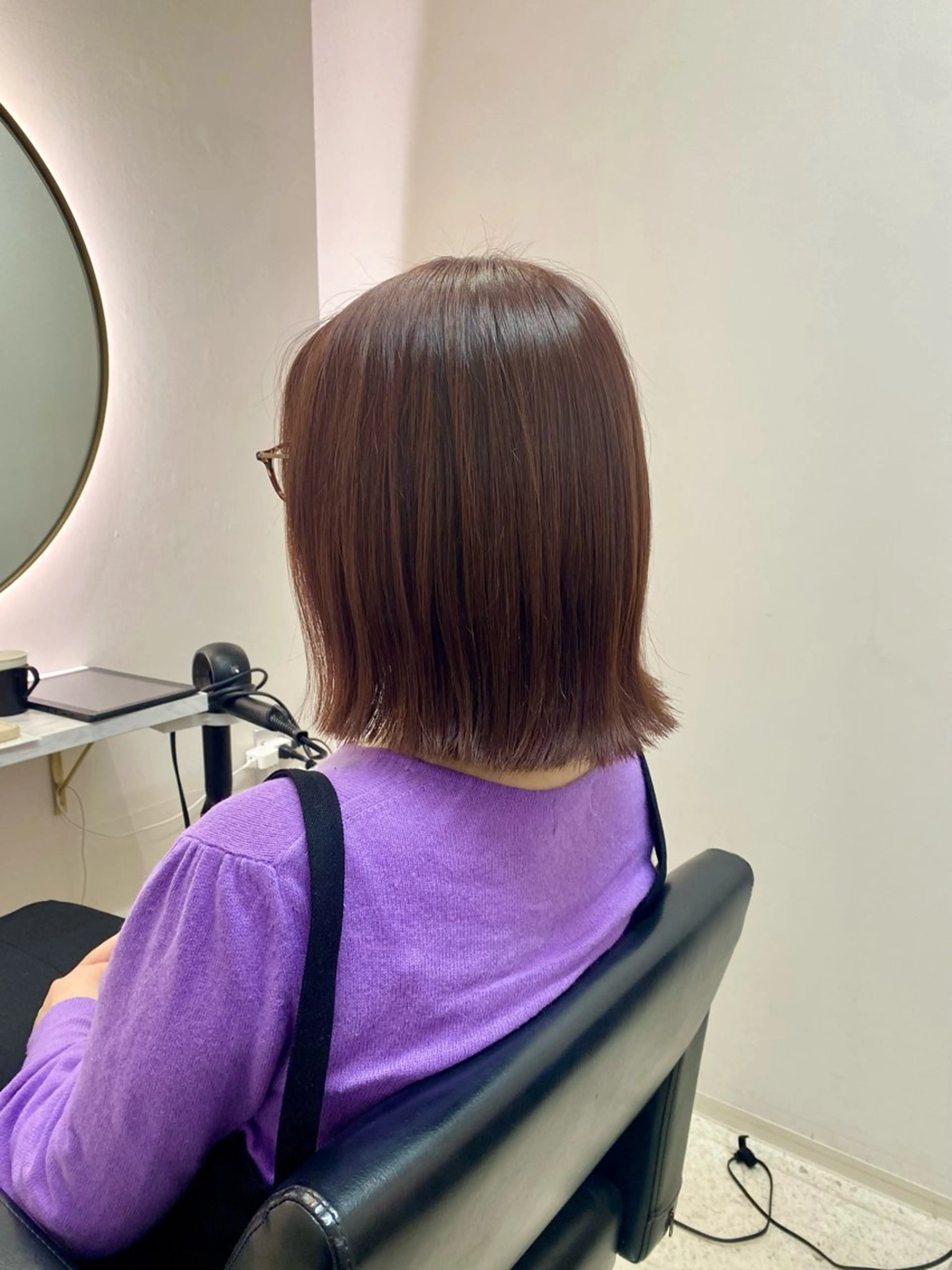 ショート カット ヘアカラー 韓国🇰🇷艶髪 ケアカラーSHURIのヘアスタイル