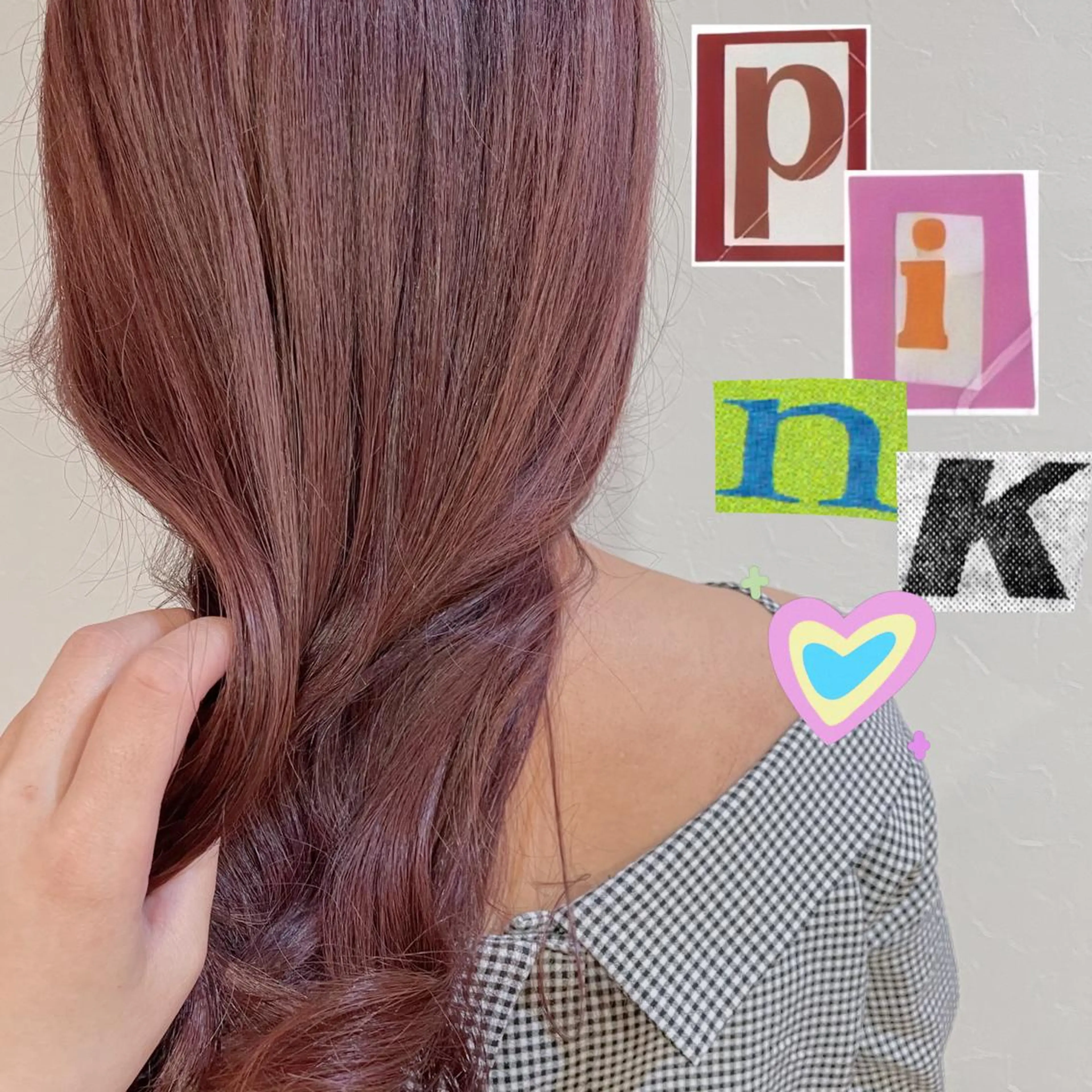 ロング カラー ヘアアレンジ ピンクカラー なつき/艶ピンク/ girly hairのヘアスタイル