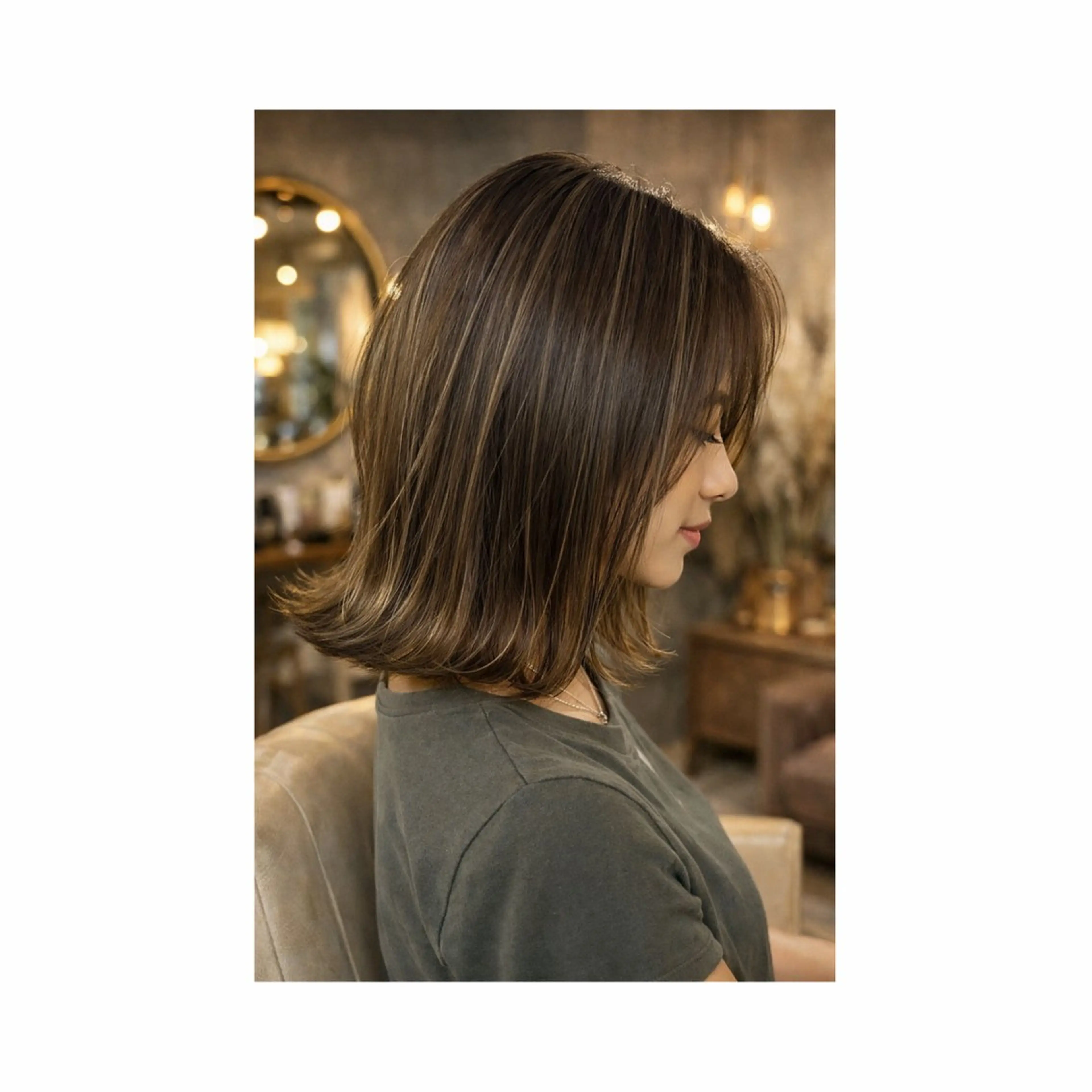 ミディアム カラー MIKU ☺︎のヘアスタイル