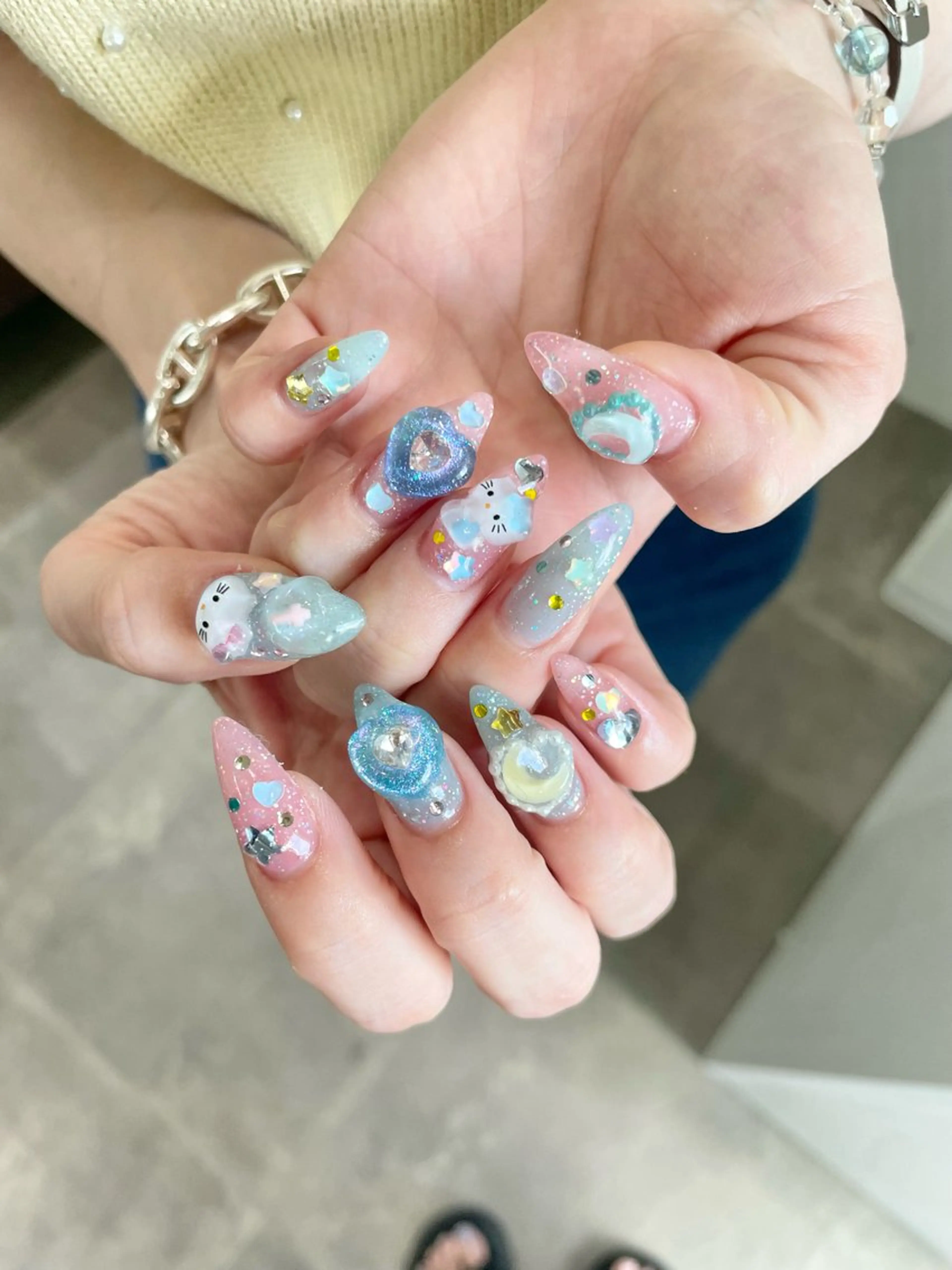 ネイル 持ち込み ハンドネイル joieange sakuraのネイルデザイン