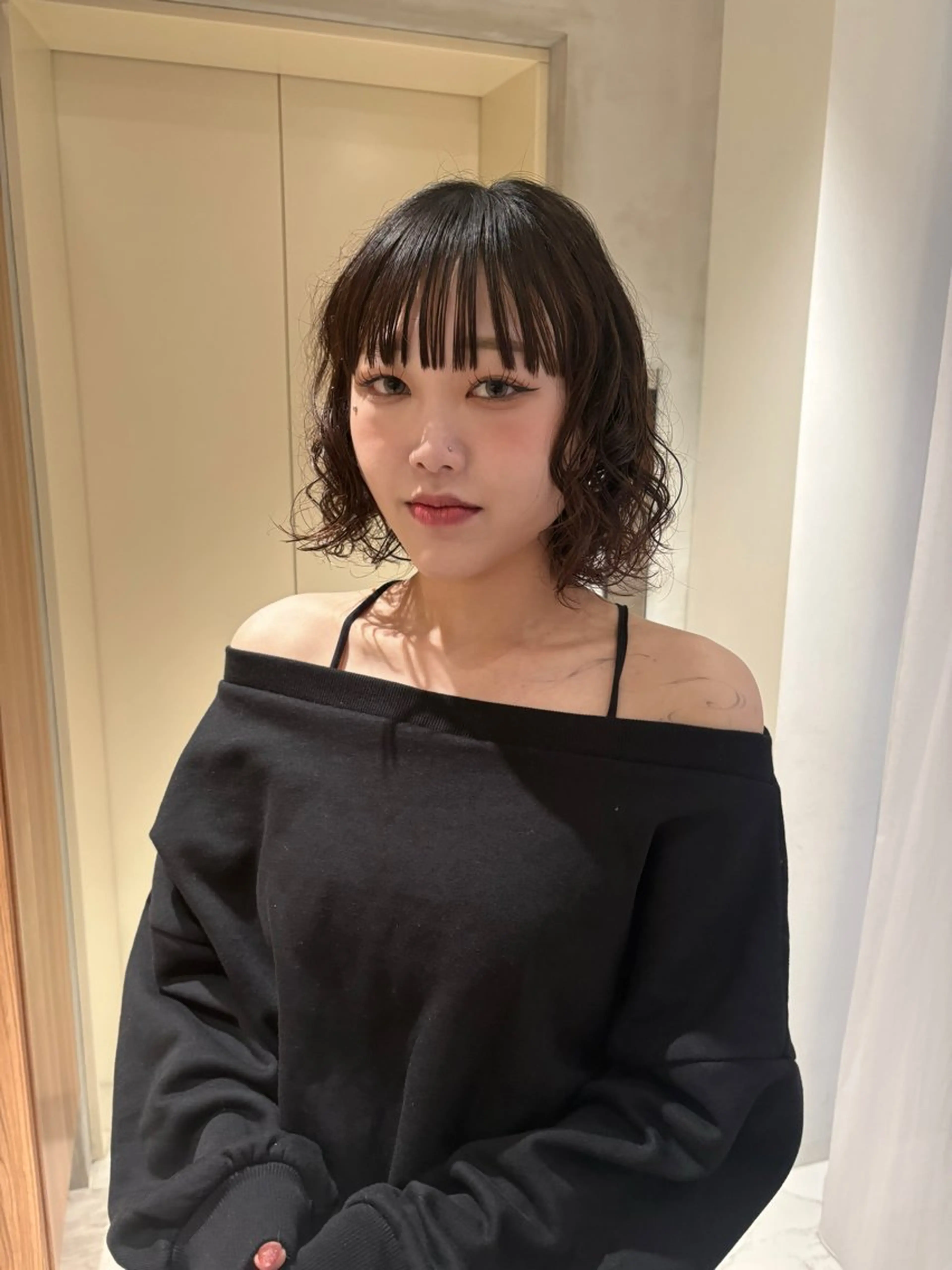 ミディアム ボブ⌇ 艶カラー⌇ RIN🌙のヘアスタイル